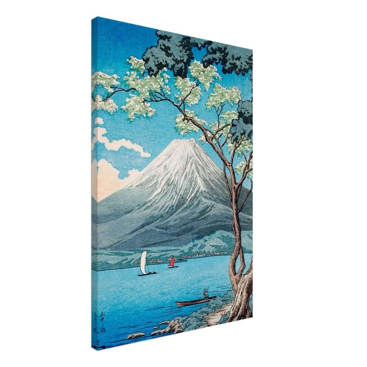Riverside Serenity | Traditional Japanese Landscape Art | wall art print - Canvas - 50x75 cm / 20x30″ -