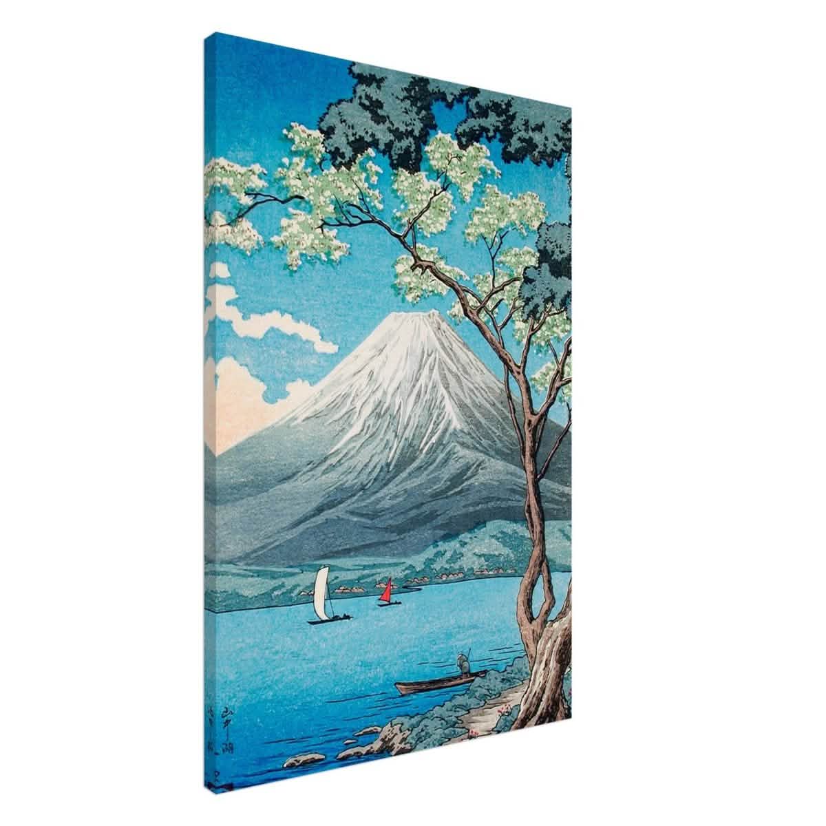 Riverside Serenity | Traditional Japanese Landscape Art | wall art print - Canvas - 60x90 cm / 24x36″ -
