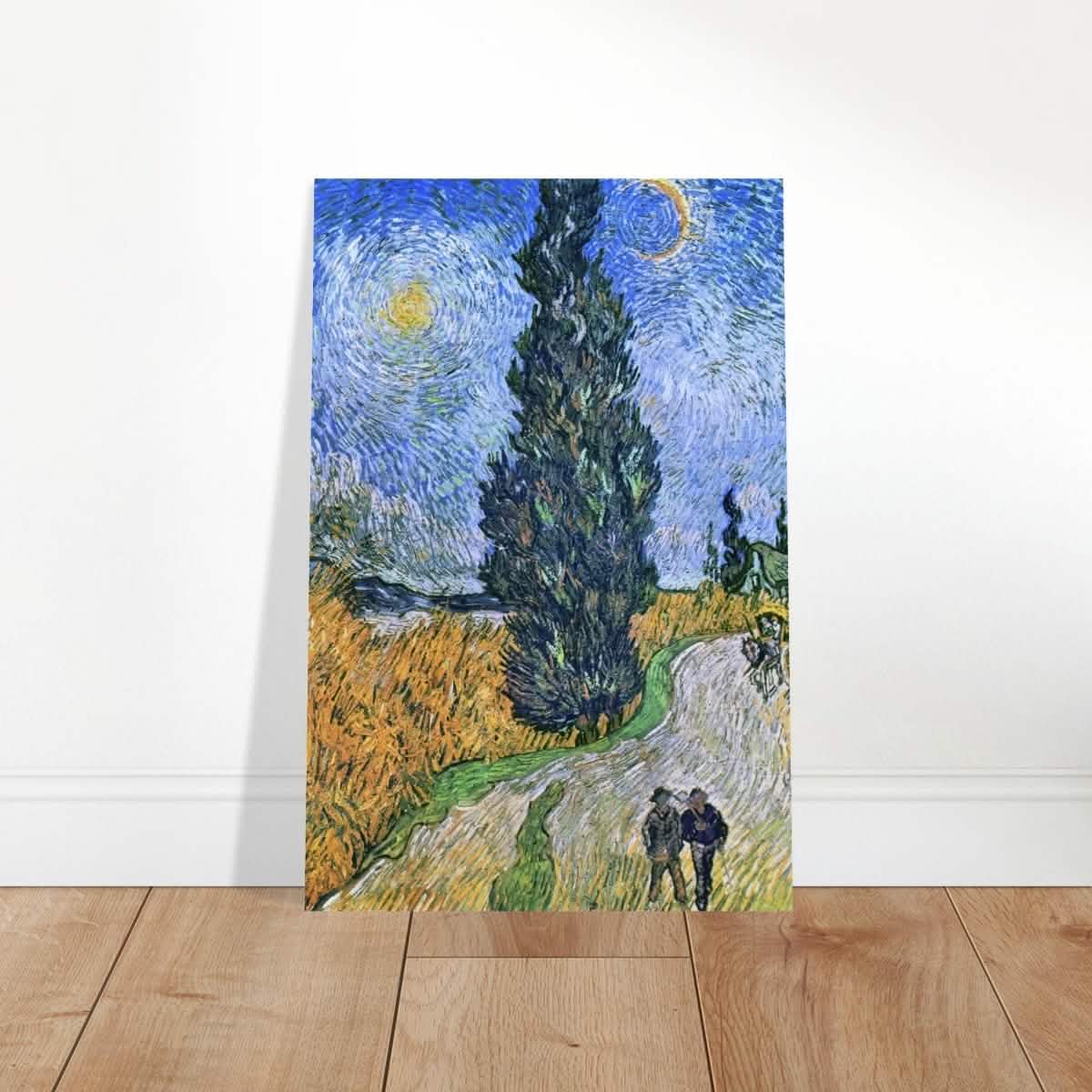 Road with Cypress and Star , 1890 by Vincent van Gogh | Vintage Art wall art print - Aluminum Print - 30x45 cm / 12x18″ -