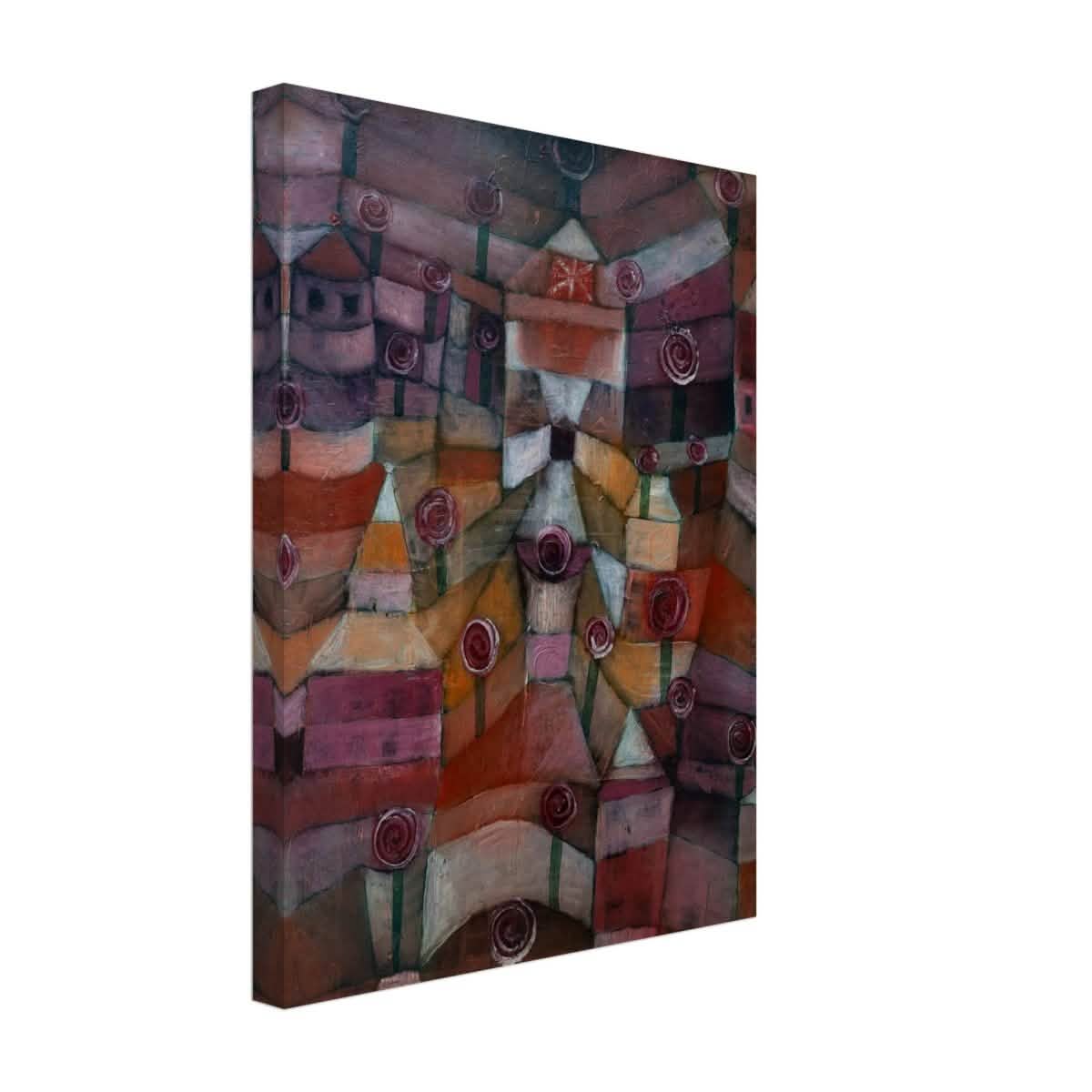 Rose garden (1920) by Paul Klee | Vintage wall art print - Canvas - 30x40 cm / 12x16″ -