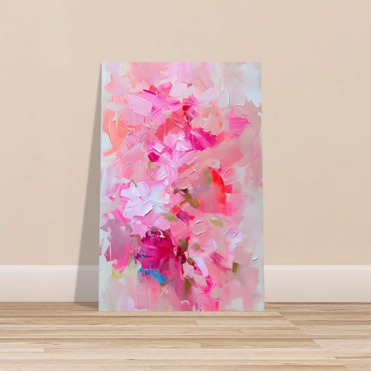 Rosy Reverie | Abstract Floral Expressionism | Abstract wall art rpint - Aluminum Print - 40x60 cm / 16x24″ -
