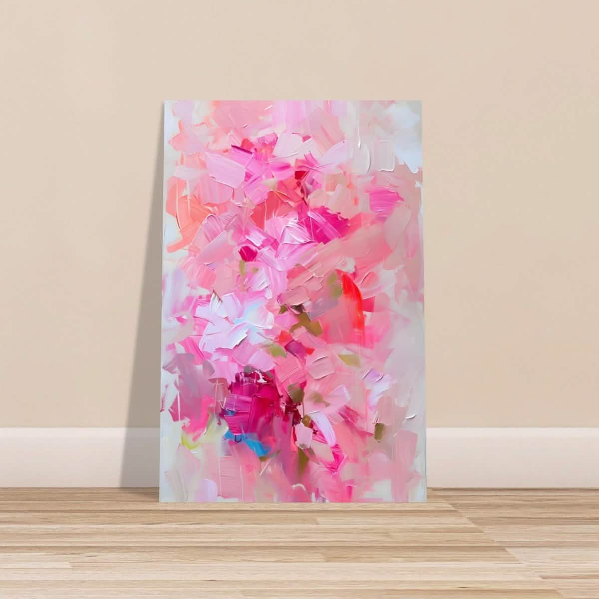 Rosy Reverie | Abstract Floral Expressionism | Abstract wall art rpint - Aluminum Print - 60x90 cm / 24x36″ -