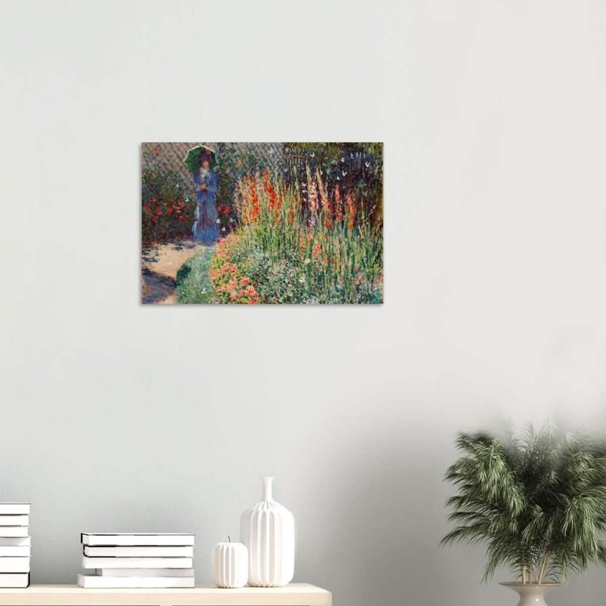 Rounded Flower Bed (Corbeille de fleurs) by Claude Monet - Wood Prints - 40x60 cm / 16x24″ - 10 mm