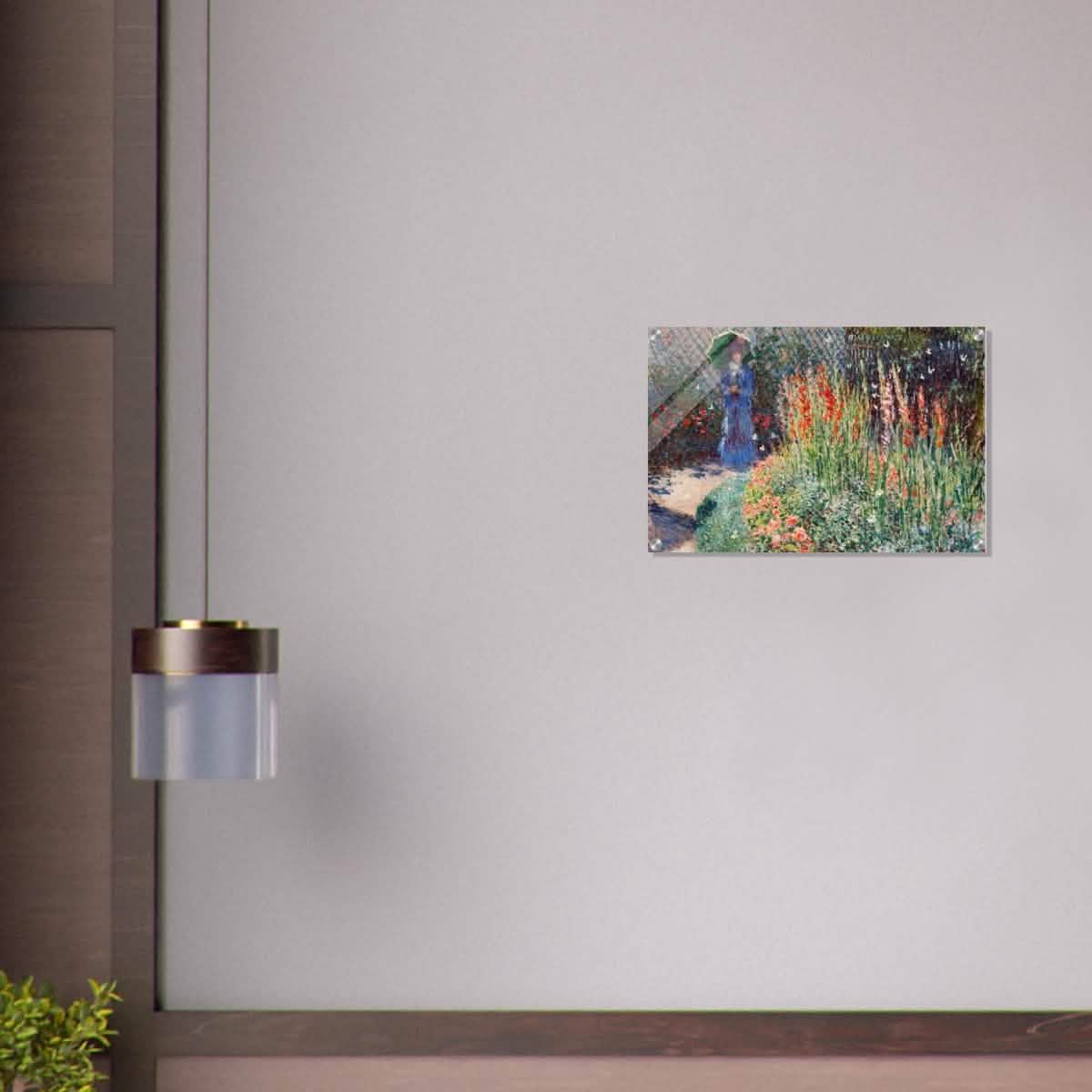 Rounded Flower Bed (Corbeille de fleurs) by Claude Monet - Acrylic Print - 40x60 cm / 16x24″ -