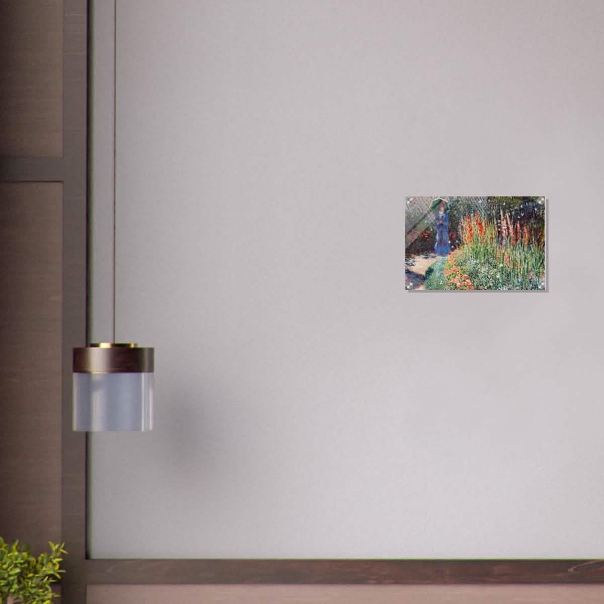 Rounded Flower Bed (Corbeille de fleurs) by Claude Monet - Acrylic Print - 30x45 cm / 12x18″ -