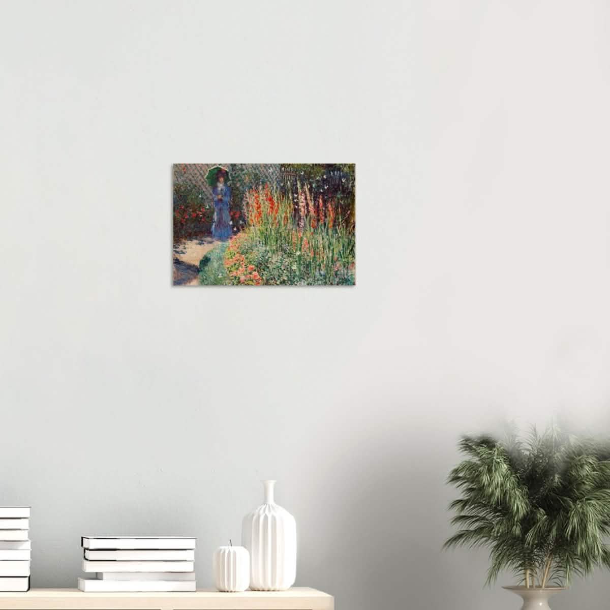 Rounded Flower Bed (Corbeille de fleurs) by Claude Monet - Wood Prints - 30x45 cm / 12x18″ - 10 mm