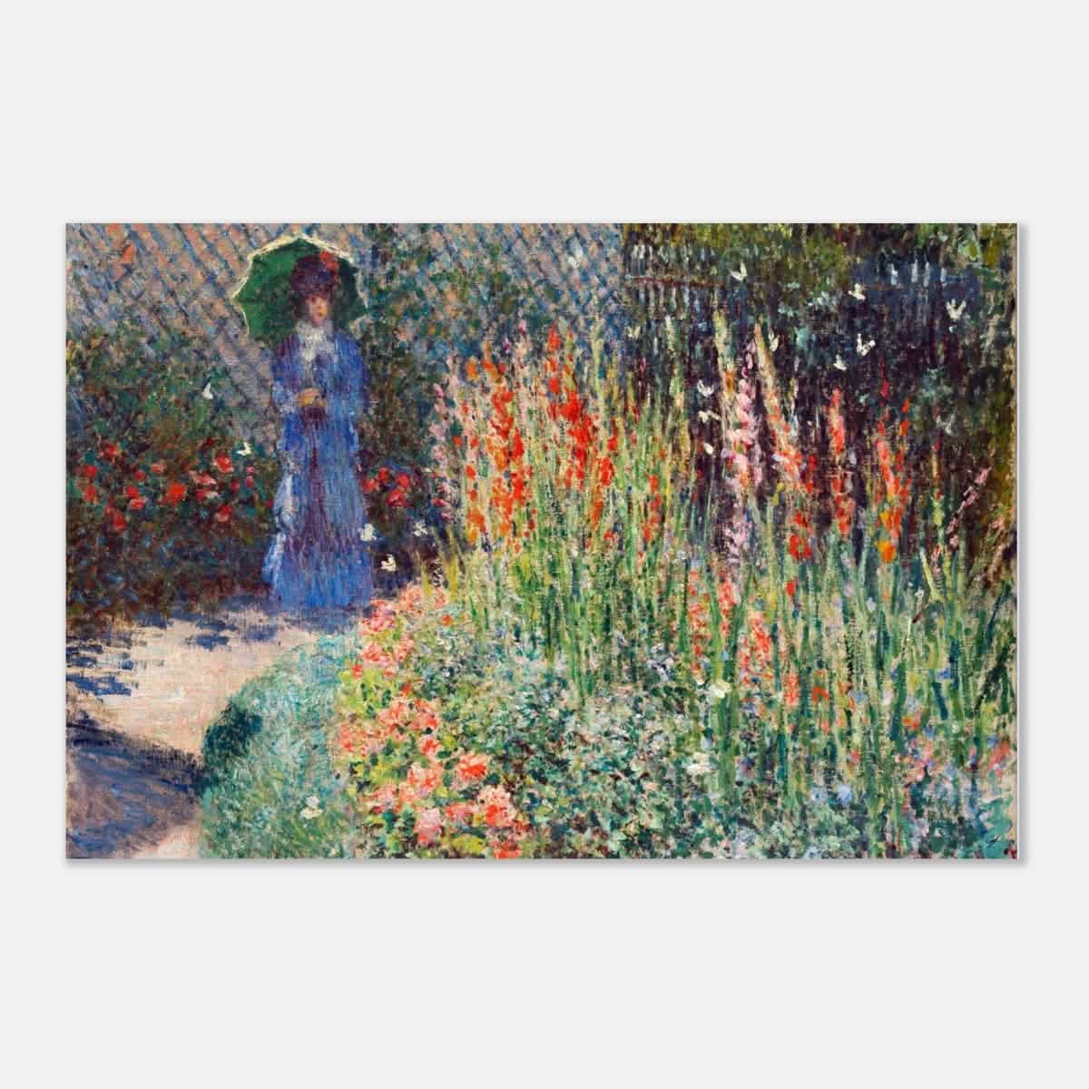 Rounded Flower Bed (Corbeille de fleurs) by Claude Monet - Aluminum Print - 50x75 cm / 20x30″ -