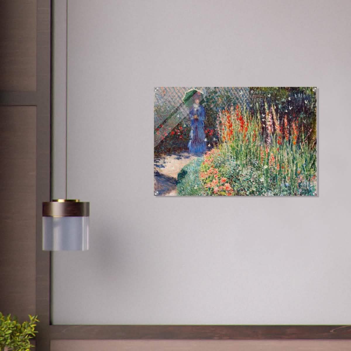 Rounded Flower Bed (Corbeille de fleurs) by Claude Monet - Acrylic Print - 60x90 cm / 24x36″ -