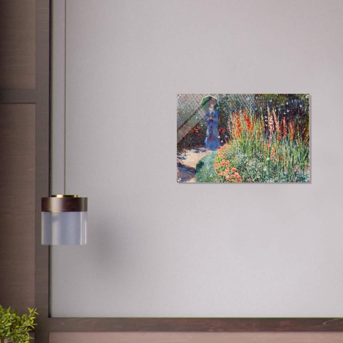 Rounded Flower Bed (Corbeille de fleurs) by Claude Monet - Acrylic Print - 50x75 cm / 20x30″ -