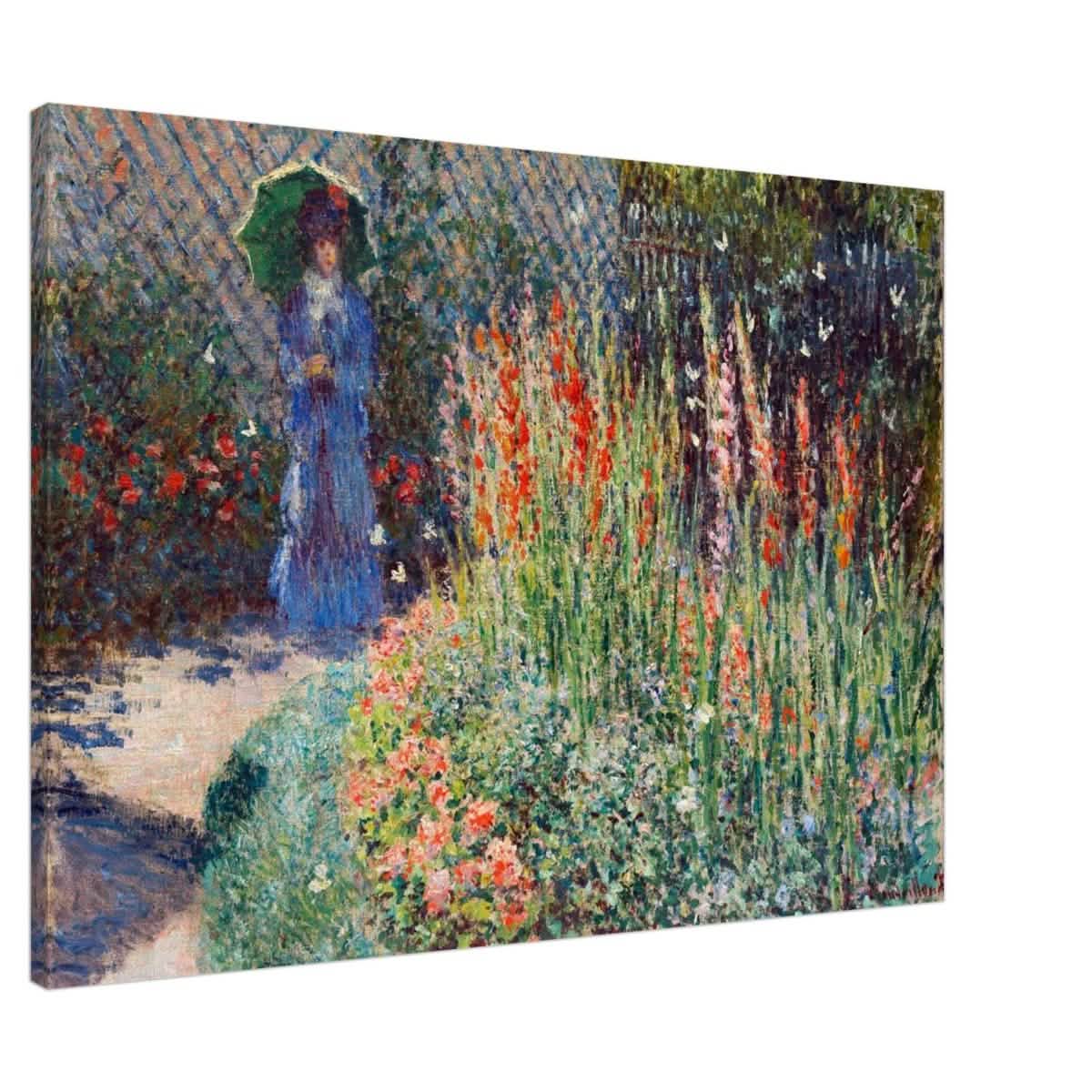 Rounded Flower Bed (Corbeille de fleurs) by Claude Monet - Canvas - 70x100 cm / 28x40″ - Slim