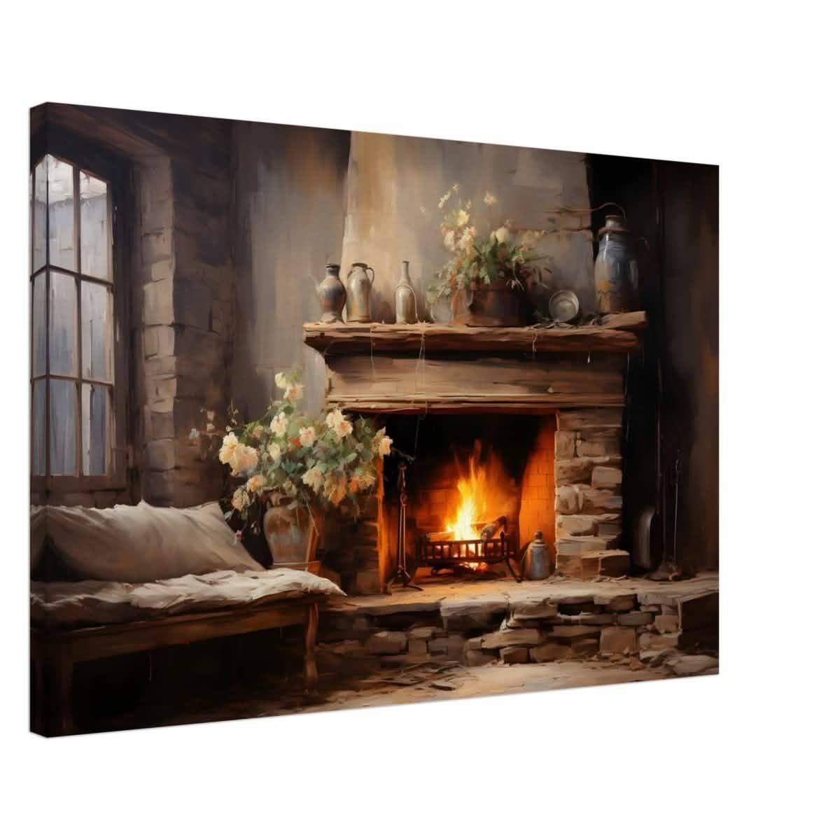 Rustic Retreat | Nature & City Art wall art print - Canvas - 50x75 cm / 20x30″ -