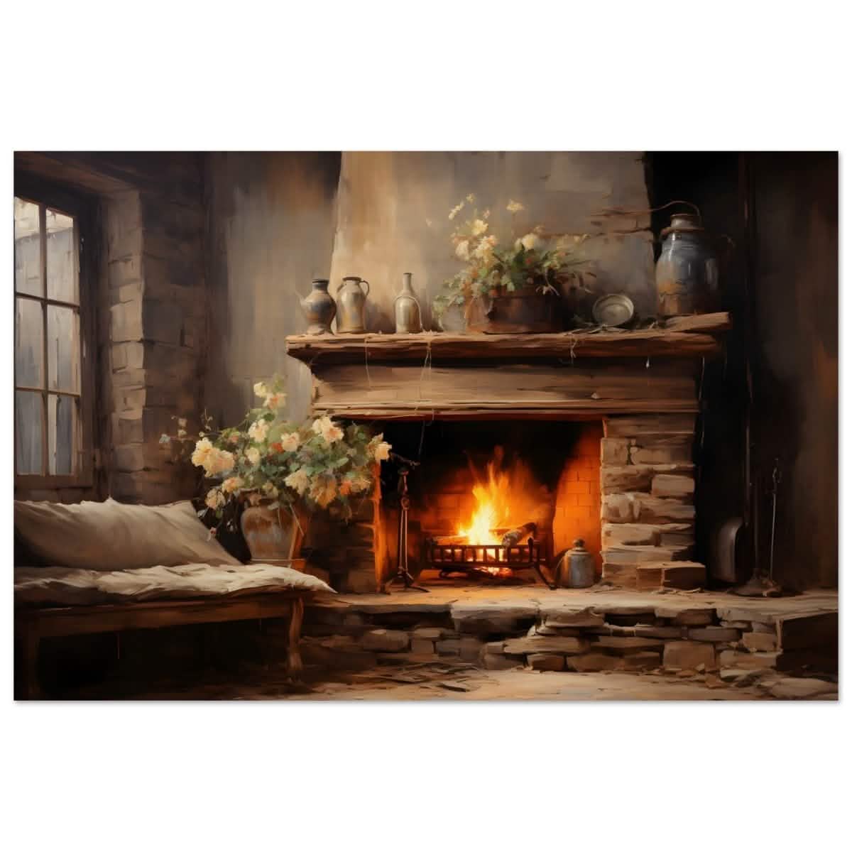 Rustic Retreat | Nature & City Art wall art print - Wood Prints - 50x75 cm / 20x30″ -