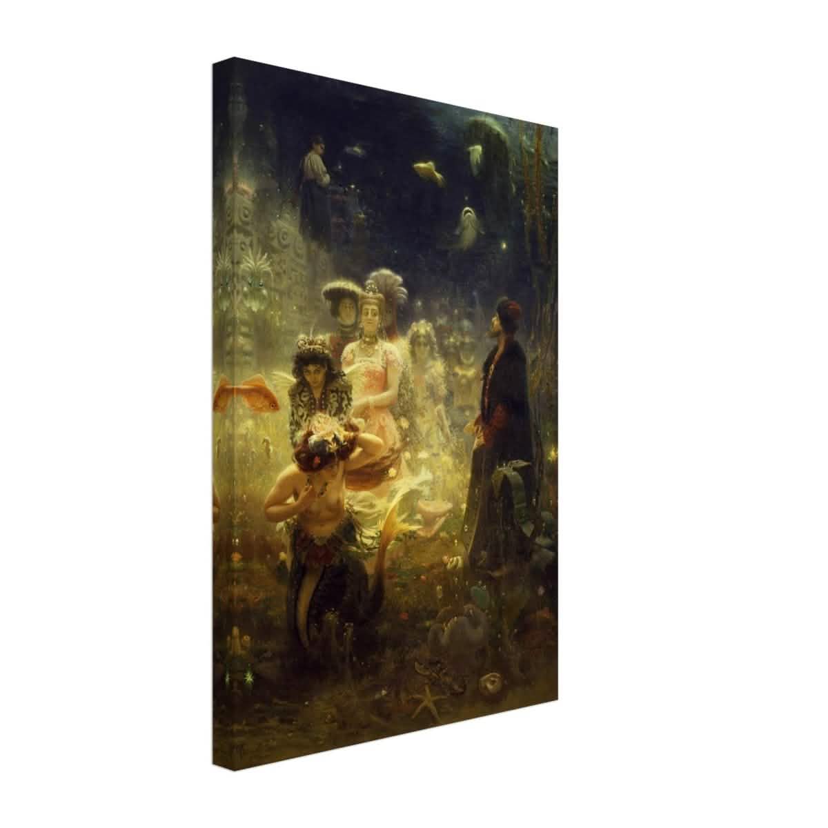 Sadko in the Underwater Kingdom 1875 by Ilya Repin | Vintage wall art print - Canvas - 30x45 cm / 12x18″ -