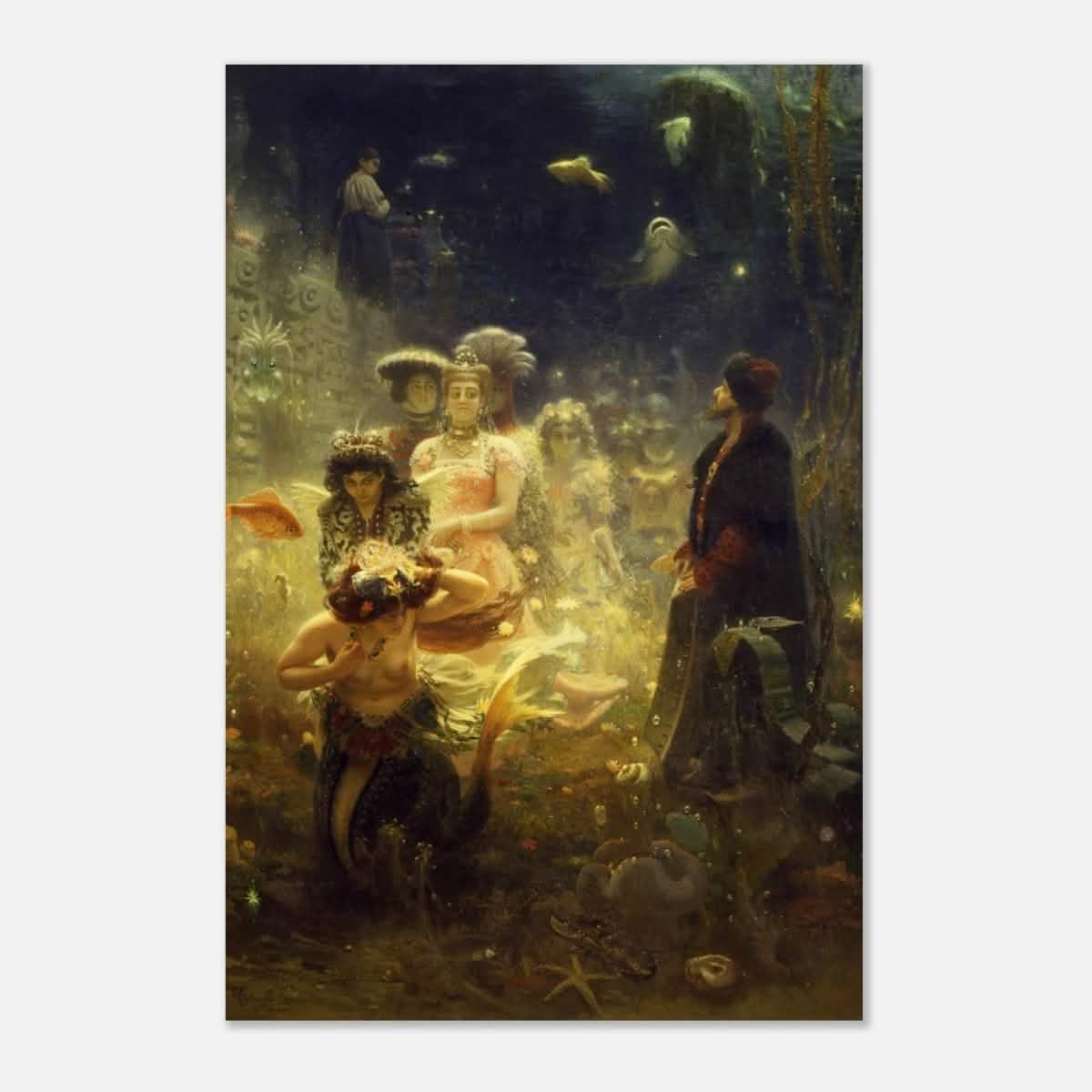 Sadko in the Underwater Kingdom 1875 by Ilya Repin | Vintage wall art print - Aluminum Print - 60x90 cm / 24x36″ -