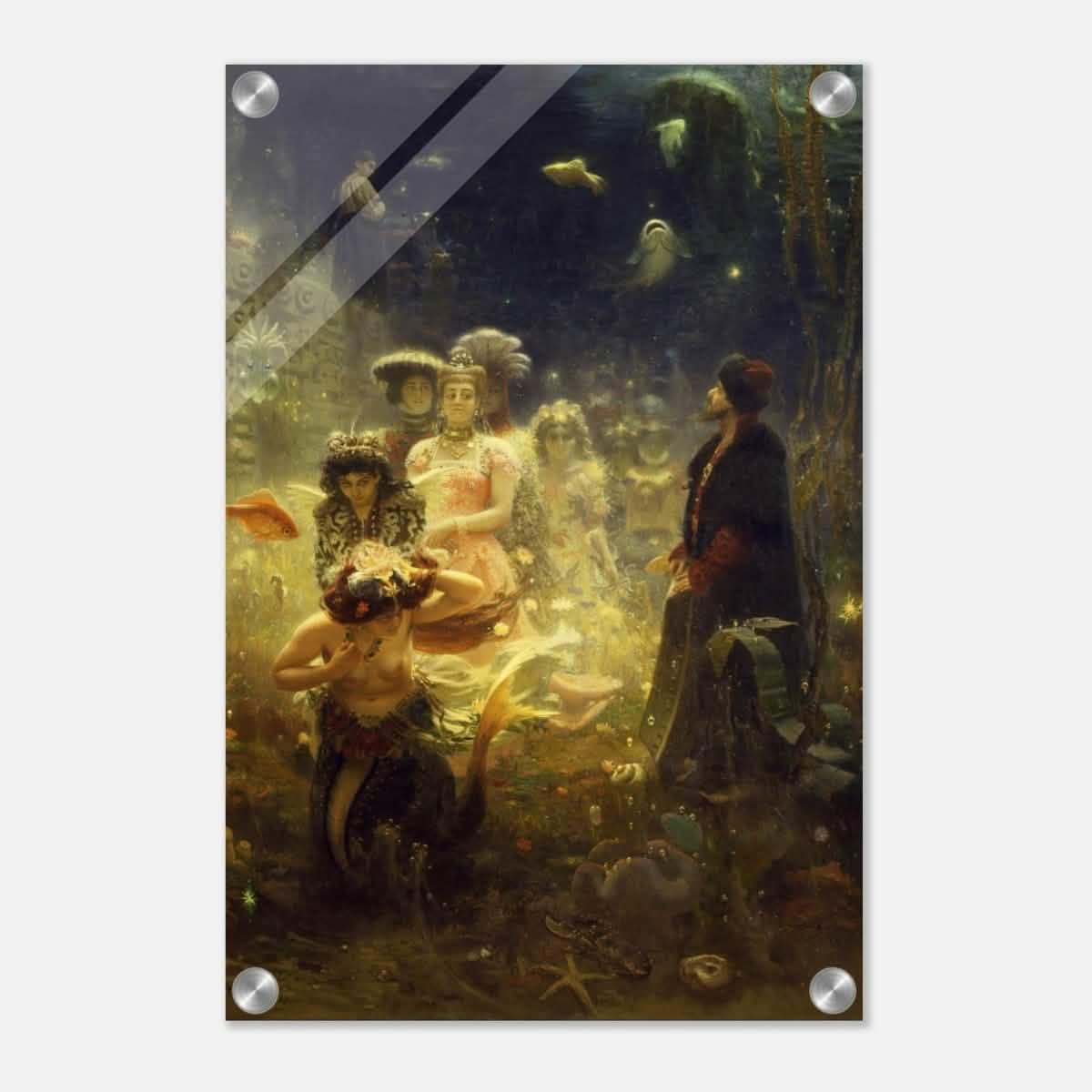 Sadko in the Underwater Kingdom 1875 by Ilya Repin | Vintage wall art print - Acrylic Print - 30x45 cm / 12x18″ -