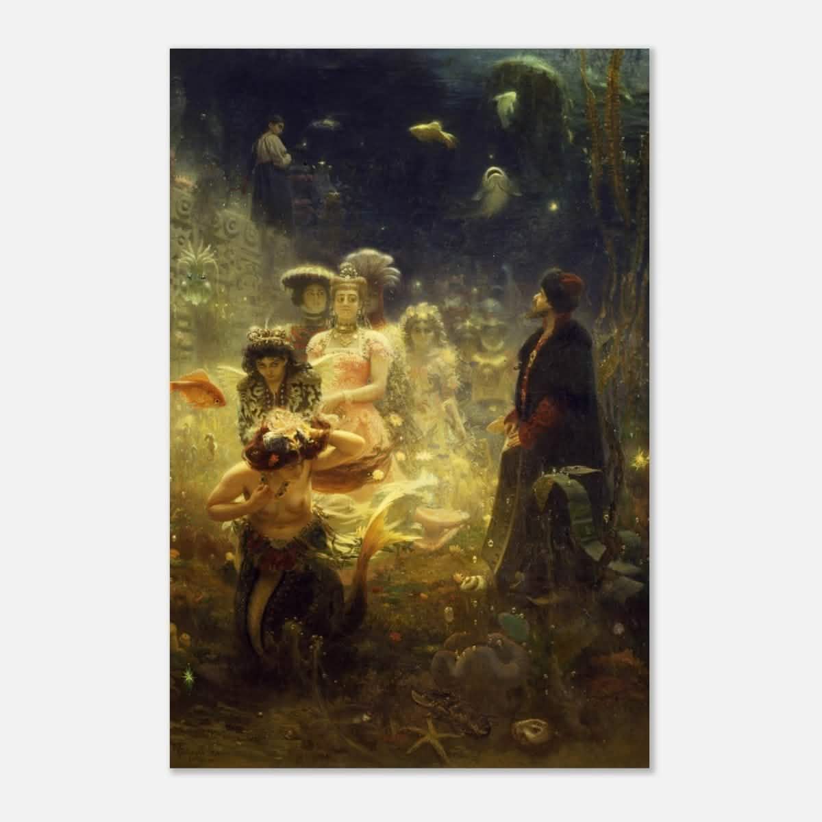 Sadko in the Underwater Kingdom 1875 by Ilya Repin | Vintage wall art print - Aluminum Print - 40x60 cm / 16x24″ -