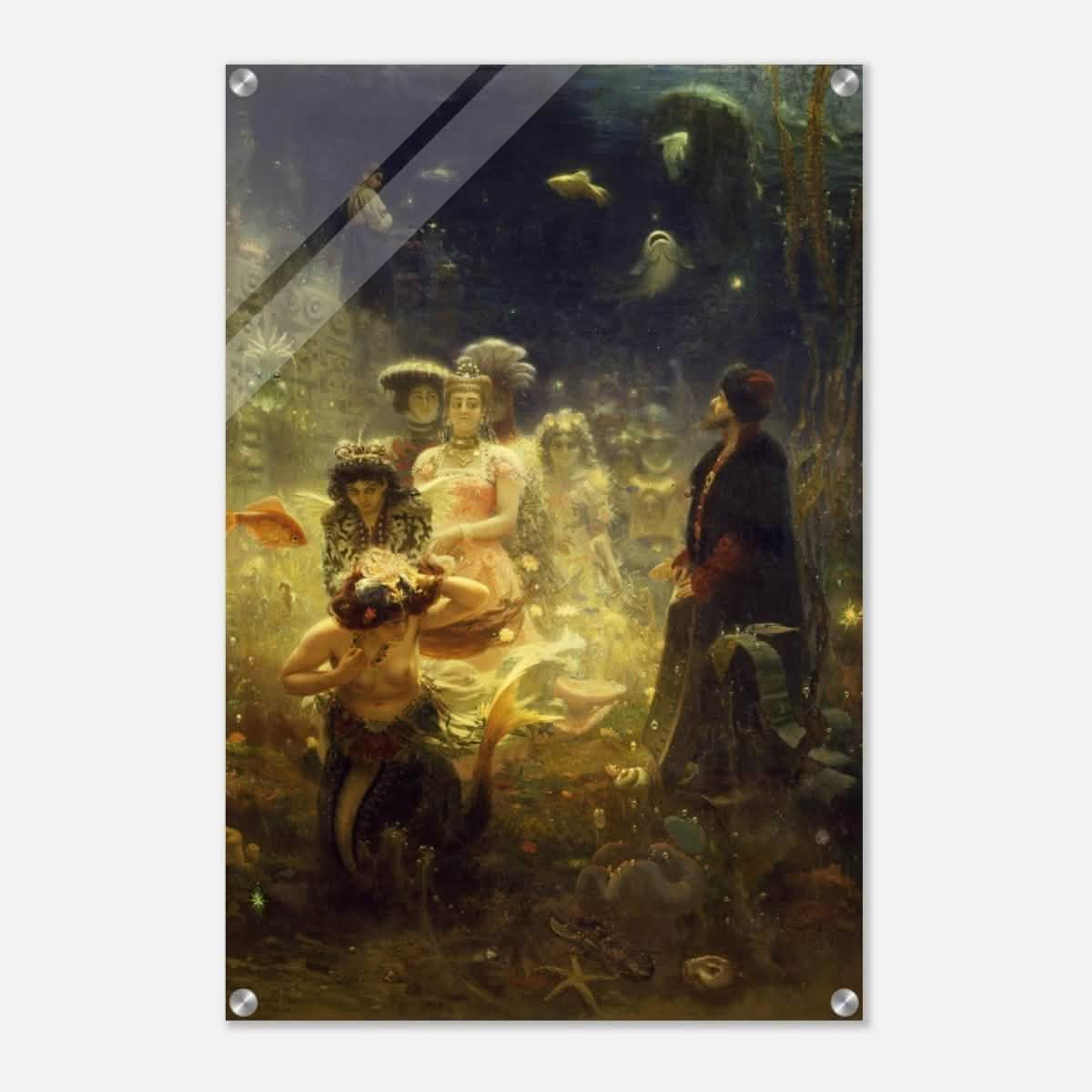 Sadko in the Underwater Kingdom 1875 by Ilya Repin | Vintage wall art print - Acrylic Print - 50x75 cm / 20x30″ -