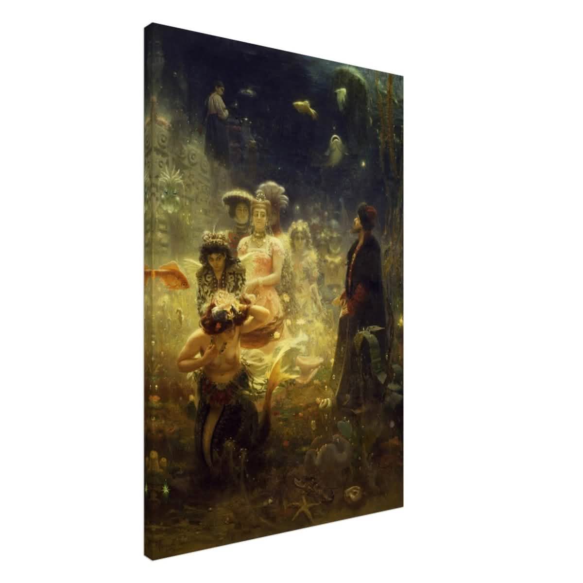 Sadko in the Underwater Kingdom 1875 by Ilya Repin | Vintage wall art print - Canvas - 60x90 cm / 24x36″ -