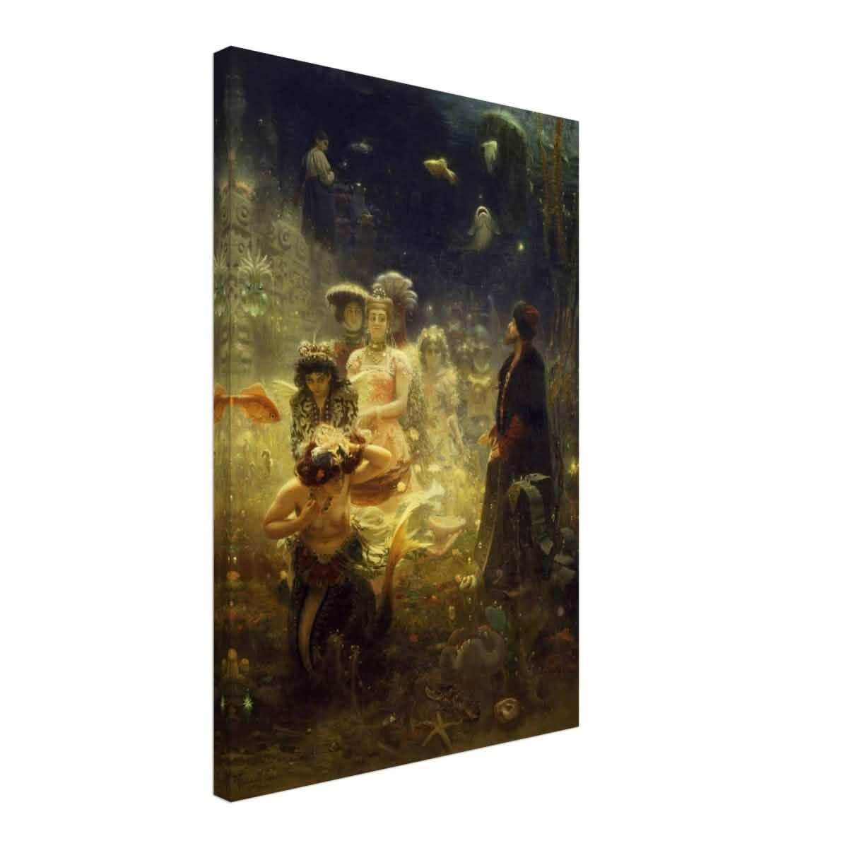Sadko in the Underwater Kingdom 1875 by Ilya Repin | Vintage wall art print - Canvas - 40x60 cm / 16x24″ -
