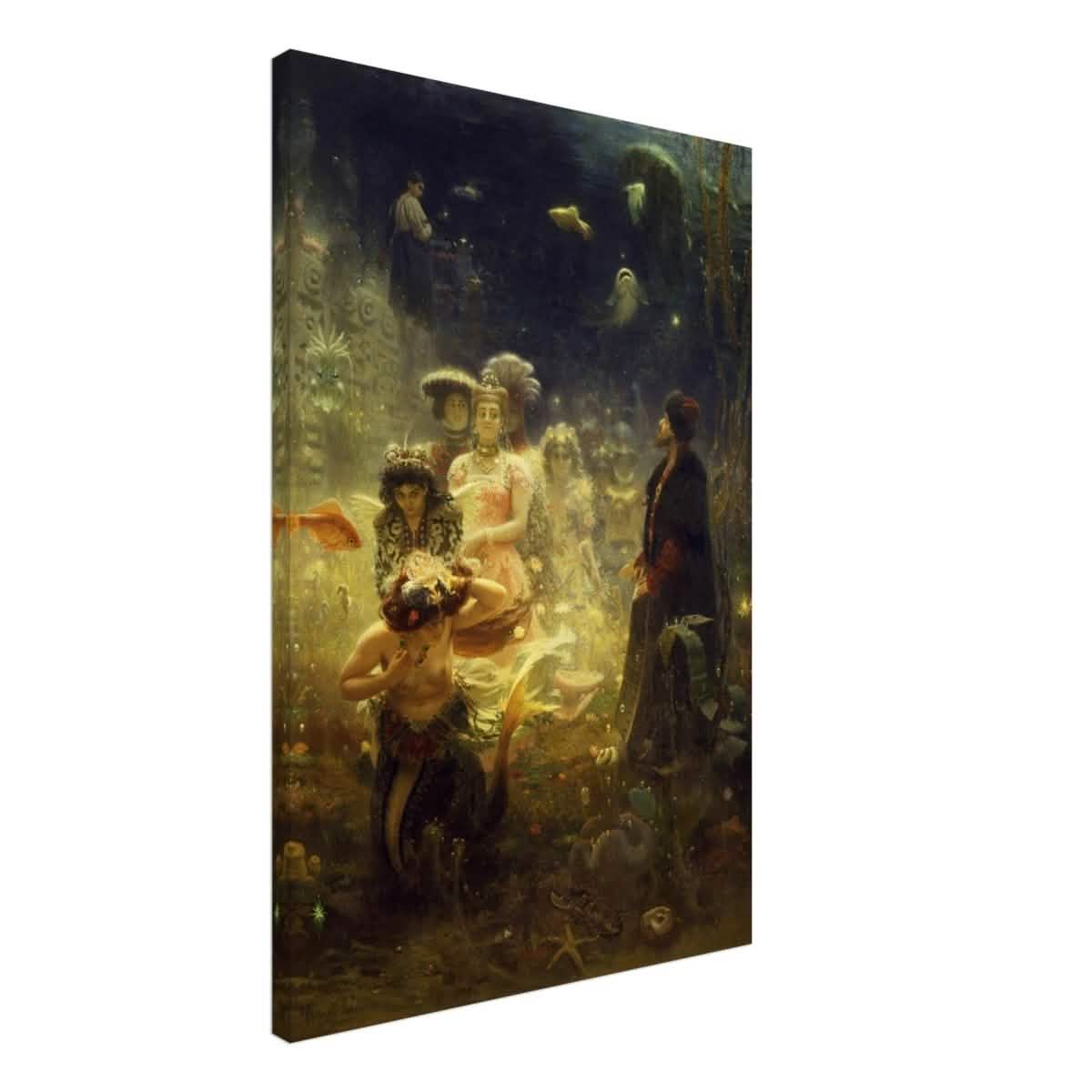 Sadko in the Underwater Kingdom 1875 by Ilya Repin | Vintage wall art print - Canvas - 50x75 cm / 20x30″ -