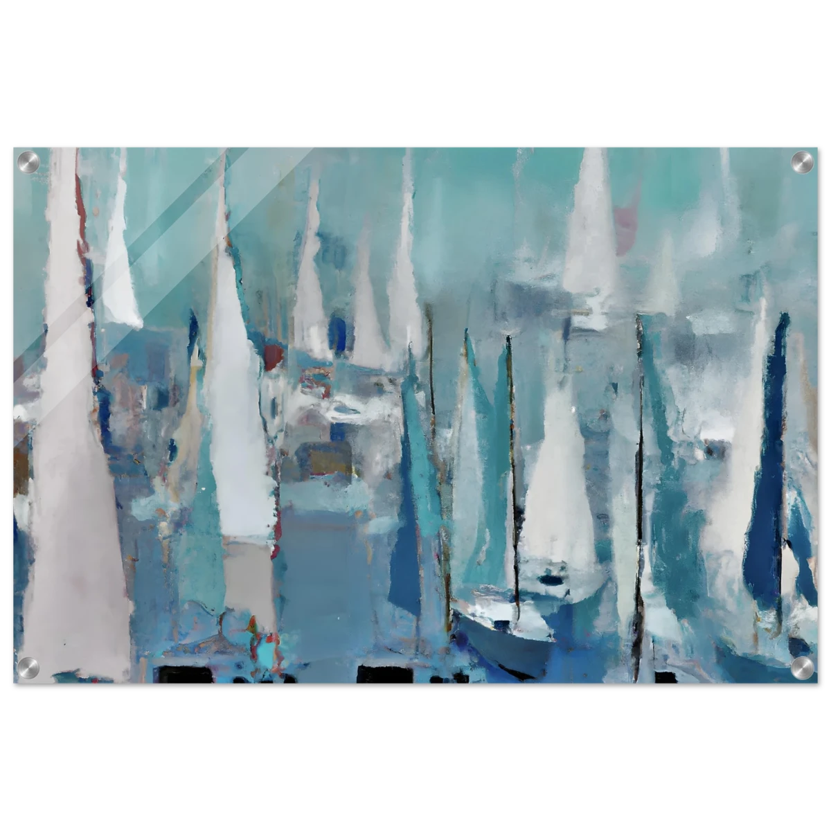 "Sailing Dreams" – An Abstract Nautical Masterpiece | Wall art print - Acrylic Print - 50x75 cm / 20x30″ -