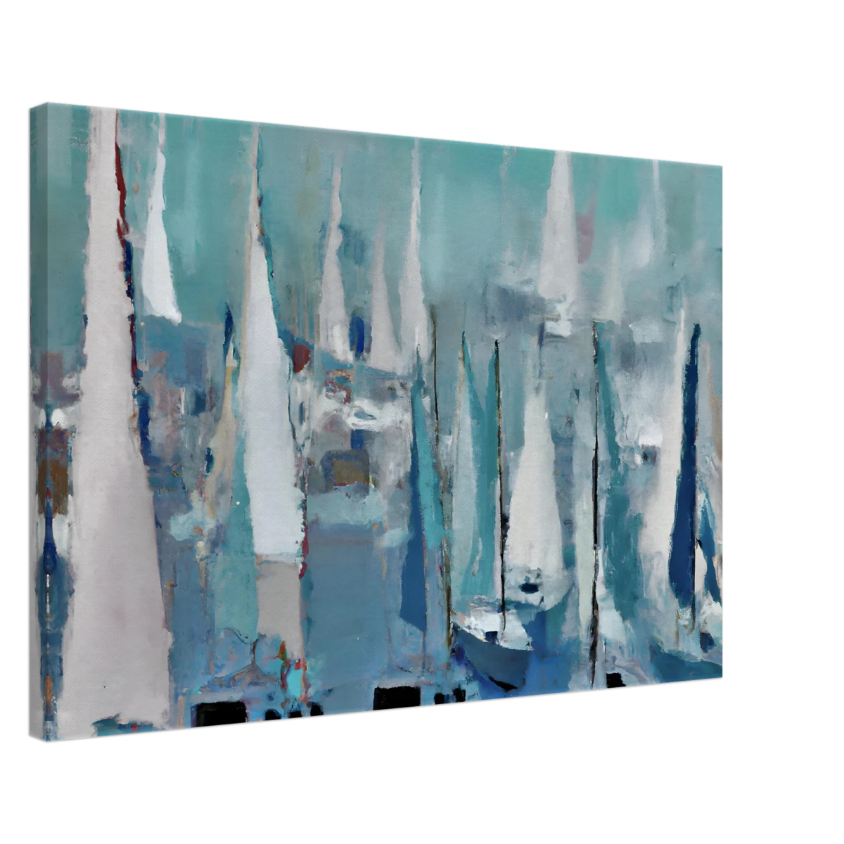 "Sailing Dreams" – An Abstract Nautical Masterpiece | Wall art print - Canvas - 50x75 cm / 20x30″ -