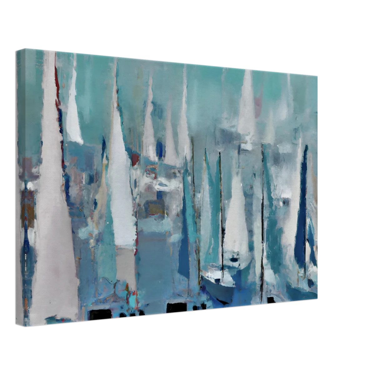 "Sailing Dreams" – An Abstract Nautical Masterpiece | Wall art print - Canvas - 40x60 cm / 16x24″ -