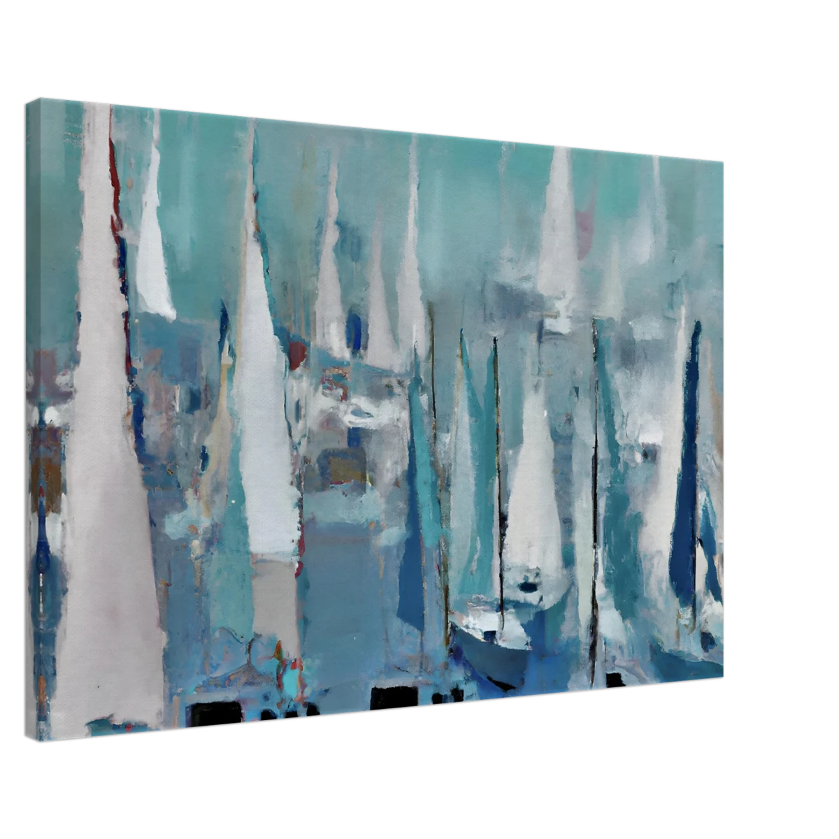 "Sailing Dreams" – An Abstract Nautical Masterpiece | Wall art print - Canvas - 60x90 cm / 24x36″ -