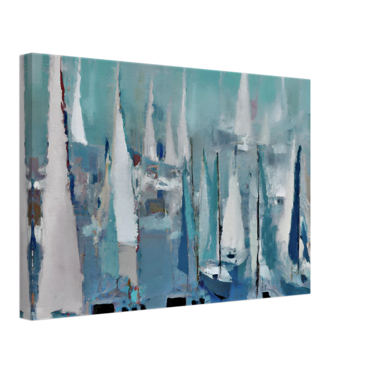 "Sailing Dreams" – An Abstract Nautical Masterpiece | Wall art print - Canvas - 30x45 cm / 12x18″ -