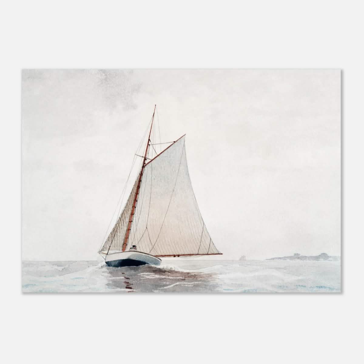 Sailing Off Gloucester by Winslow Homer Cornell - Aluminum Print - 70x100 cm / 28x40″ -
