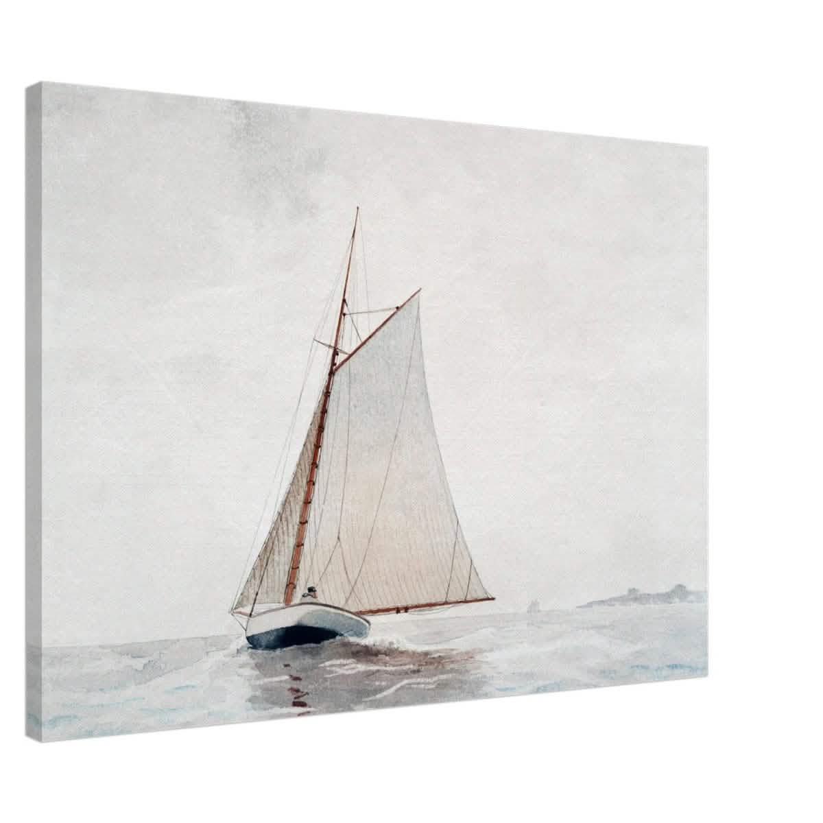 Sailing Off Gloucester by Winslow Homer Cornell - Canvas - 70x100 cm / 28x40″ - Thick
