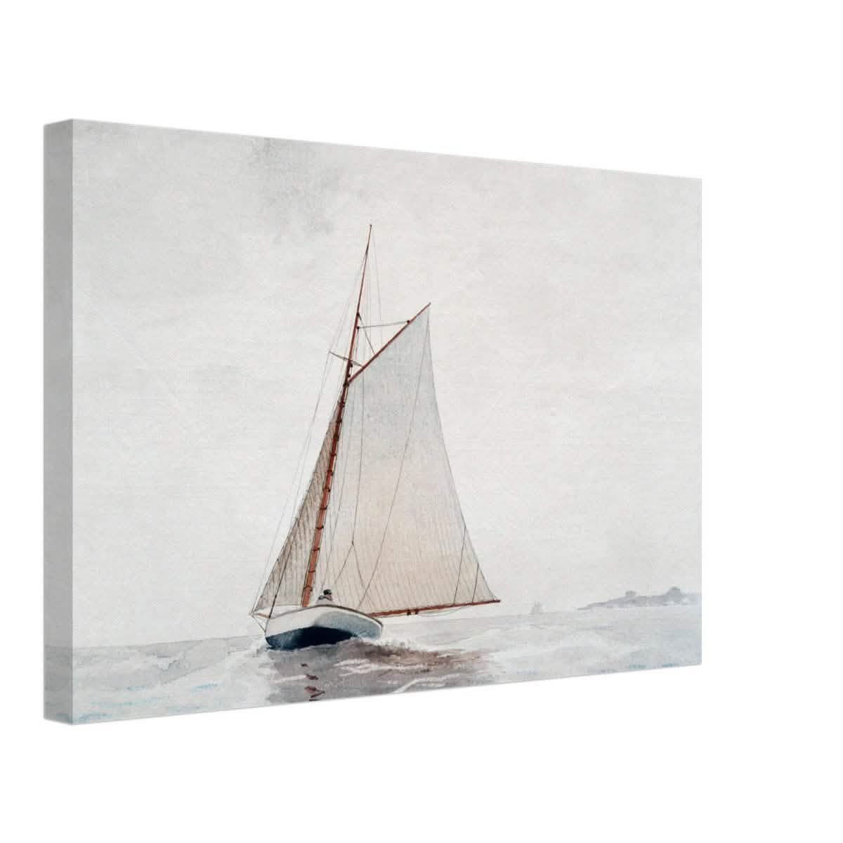 Sailing Off Gloucester by Winslow Homer Cornell - Canvas - 30x45 cm / 12x18″ - Slim