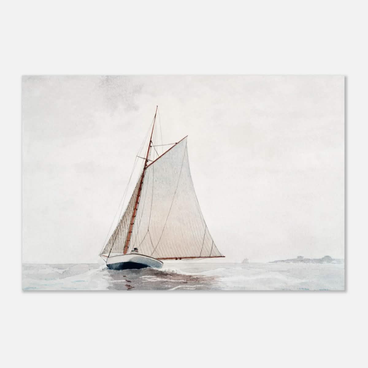Sailing Off Gloucester by Winslow Homer Cornell - Aluminum Print - 50x75 cm / 20x30″ -