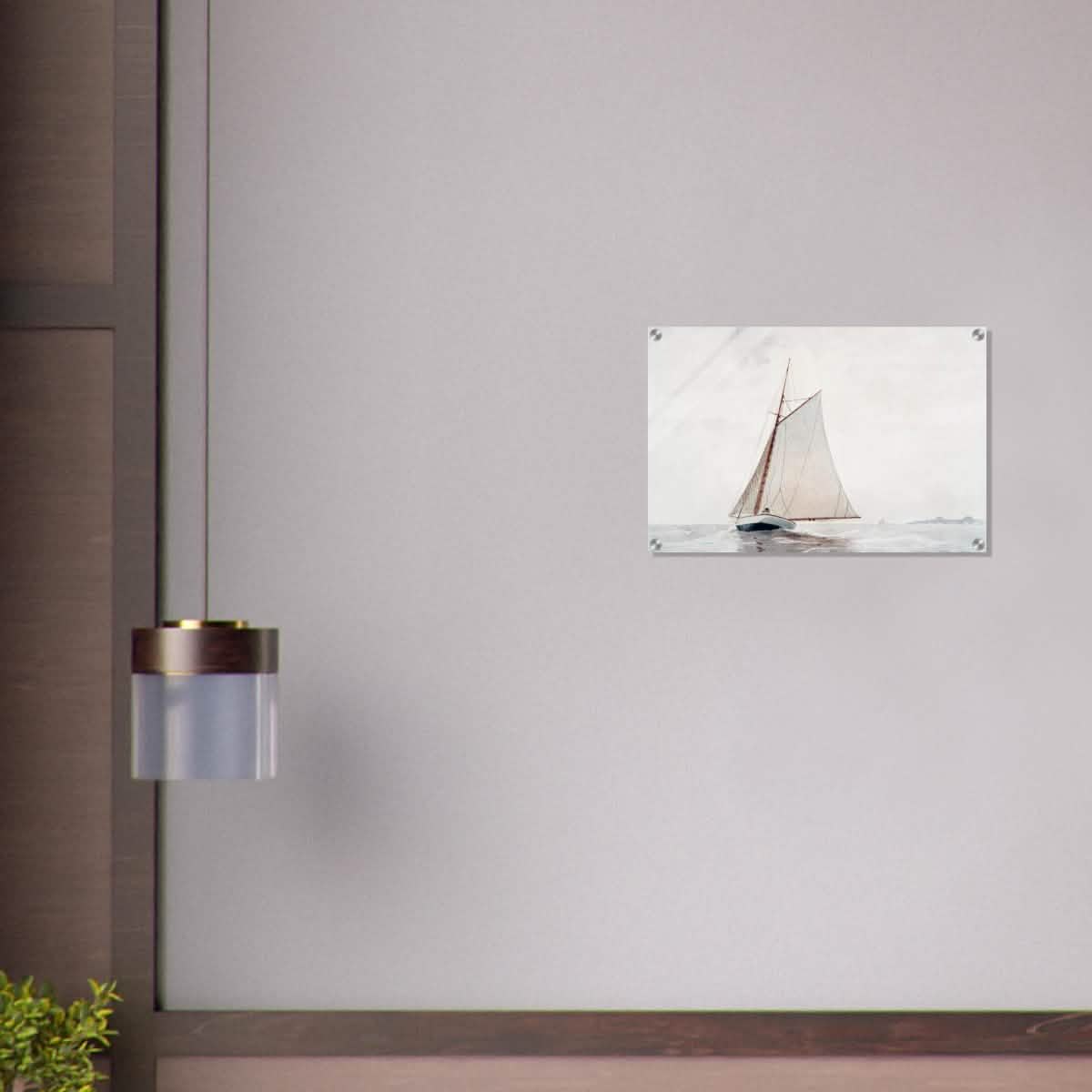 Sailing Off Gloucester by Winslow Homer Cornell - Acrylic Print - 40x60 cm / 16x24″ -