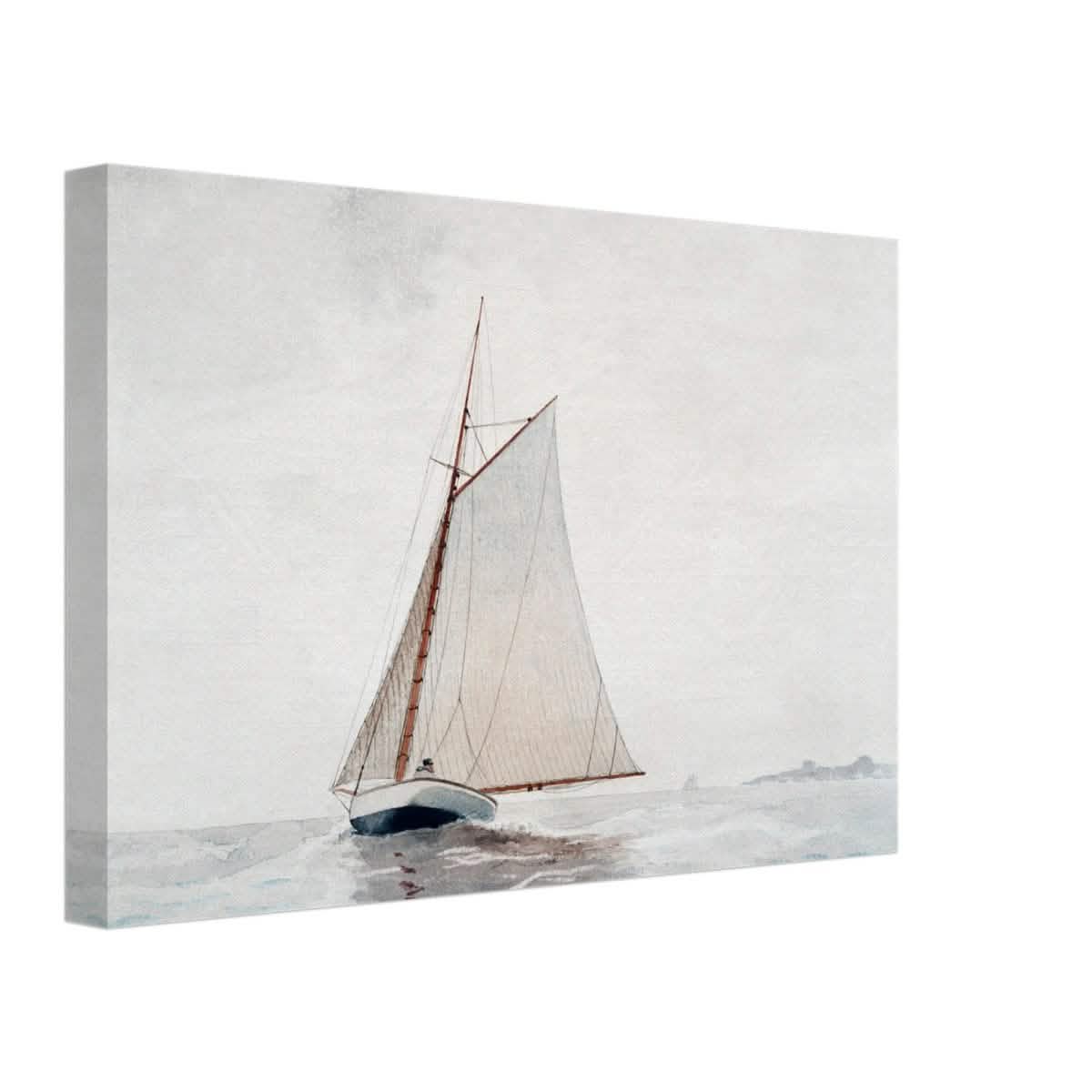 Sailing Off Gloucester by Winslow Homer Cornell - Canvas - 30x45 cm / 12x18″ - Thick