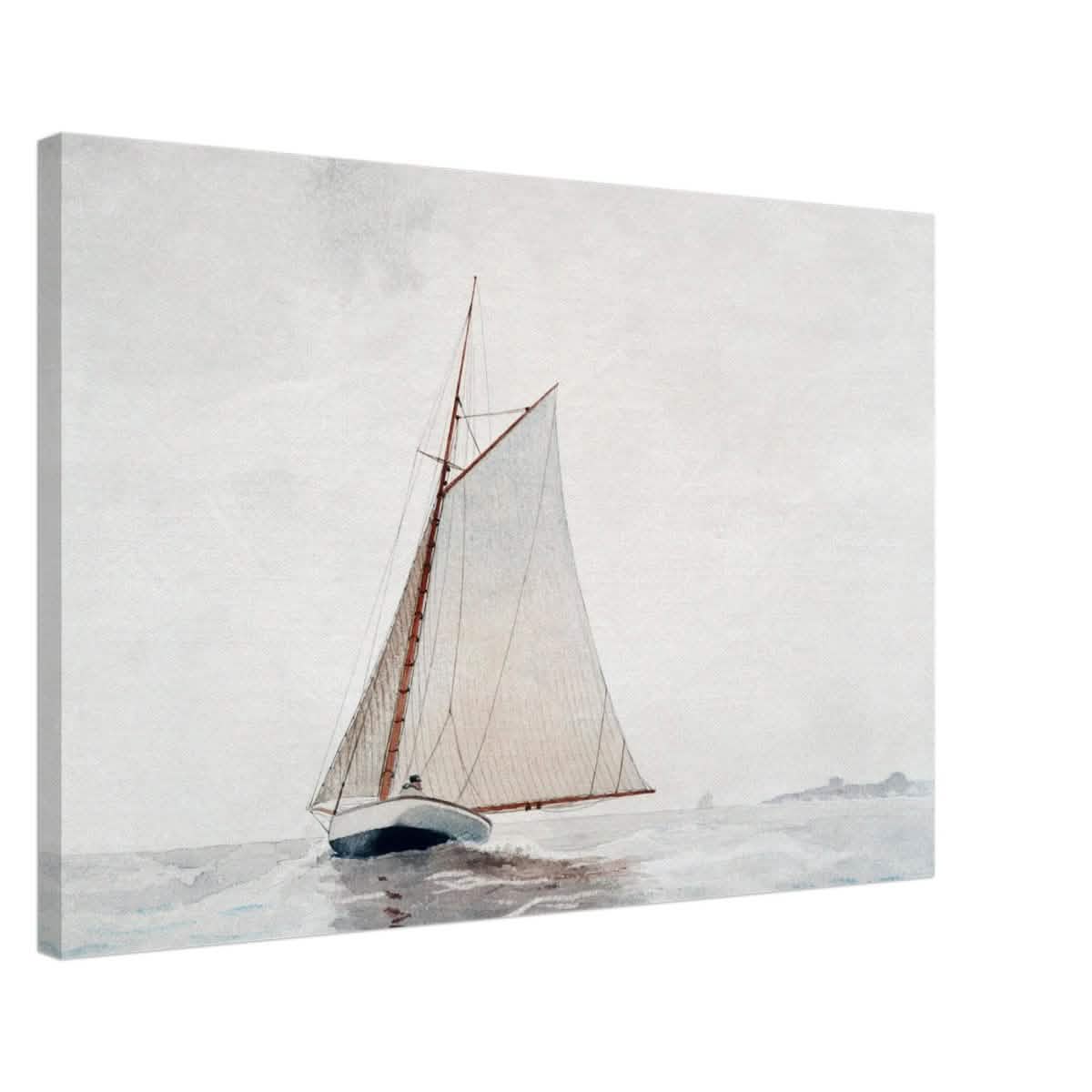 Sailing Off Gloucester by Winslow Homer Cornell - Canvas - 50x75 cm / 20x30″ - Slim