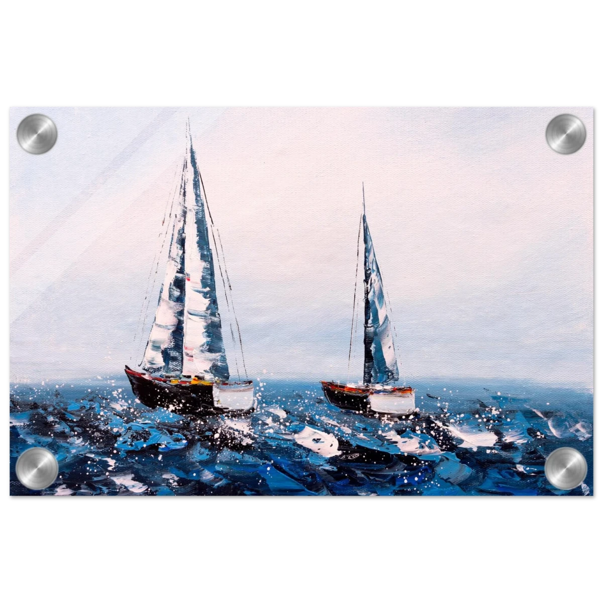 Sailing the Waves – Nautical Seascape Wall Art Print - Acrylic Print - 20x30 cm / 8x12″ -
