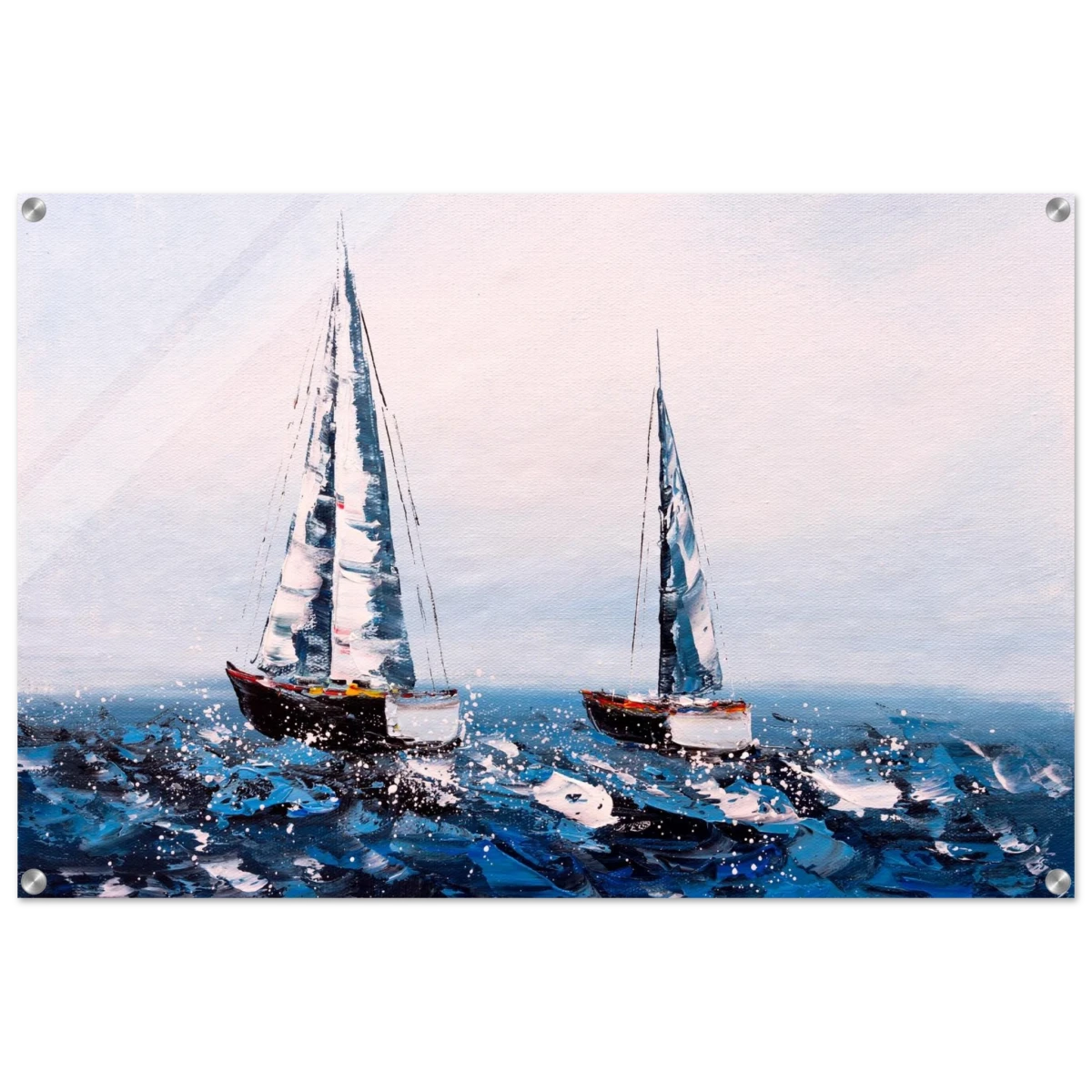 Sailing the Waves – Nautical Seascape Wall Art Print - Acrylic Print - 60x90 cm / 24x36″ -