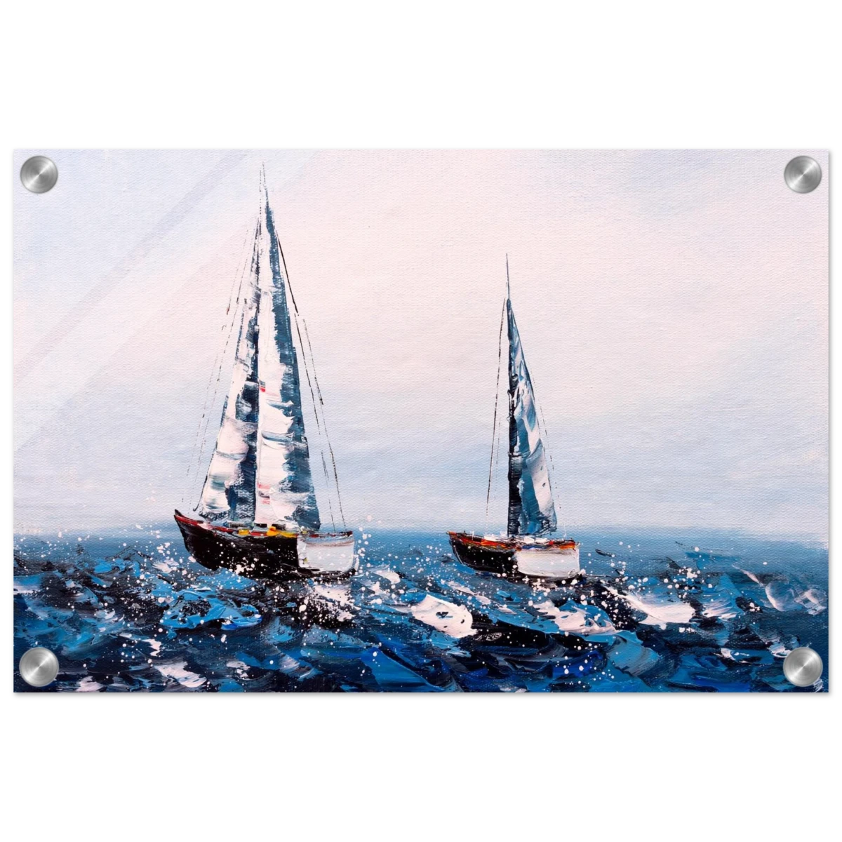 Sailing the Waves – Nautical Seascape Wall Art Print - Acrylic Print - 30x45 cm / 12x18″ -