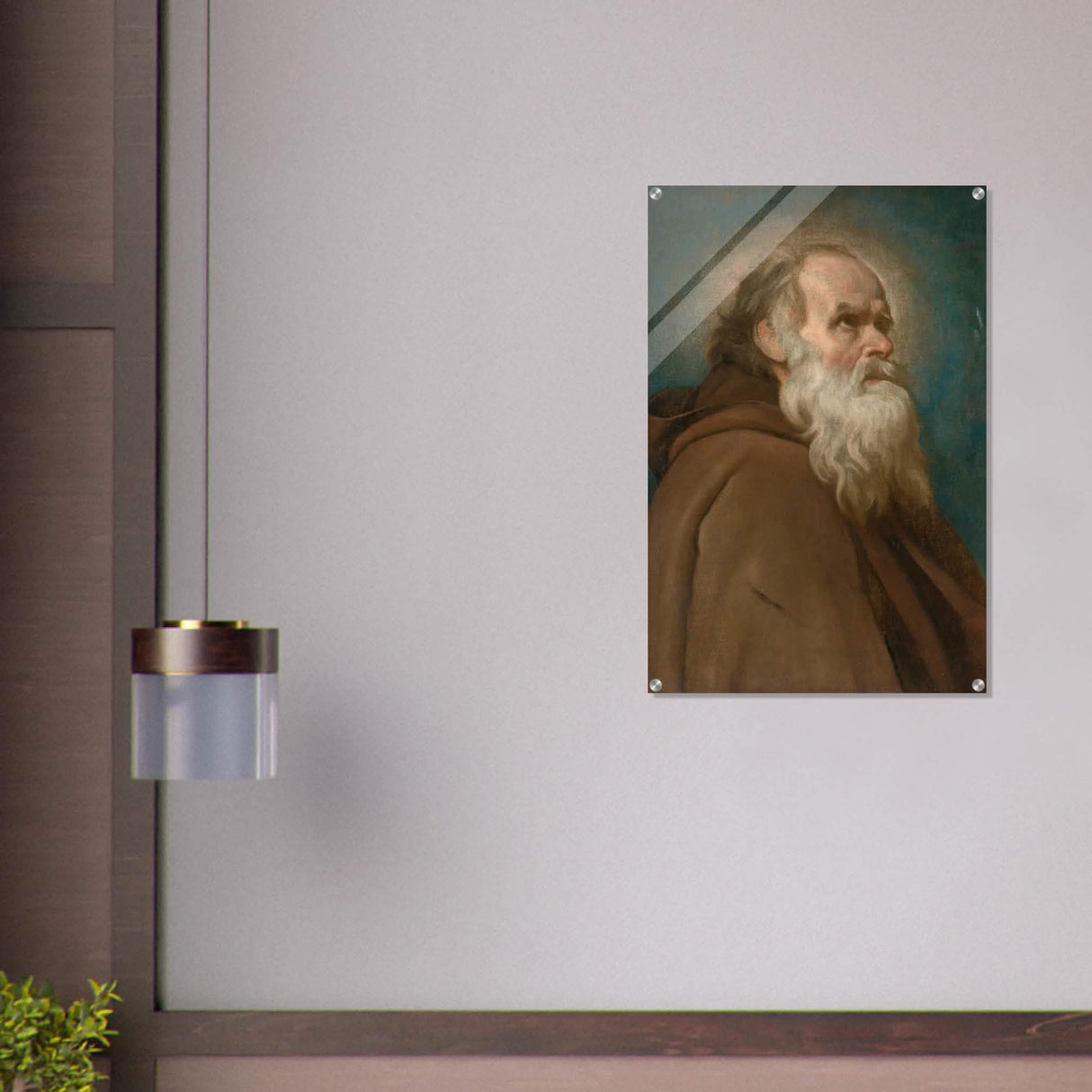 Saint Anthony Abbot Vintage by Diego Velazquez - Acrylic Print - 60x90 cm / 24x36″ -