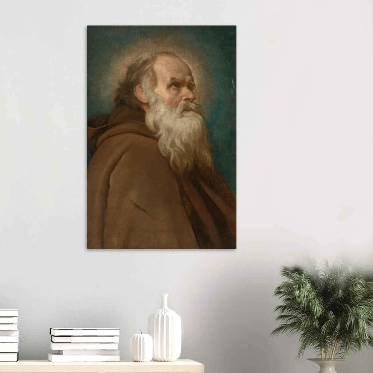 Saint Anthony Abbot Vintage by Diego Velazquez - Wood Prints - 60x90 cm / 24x36″ - 10 mm