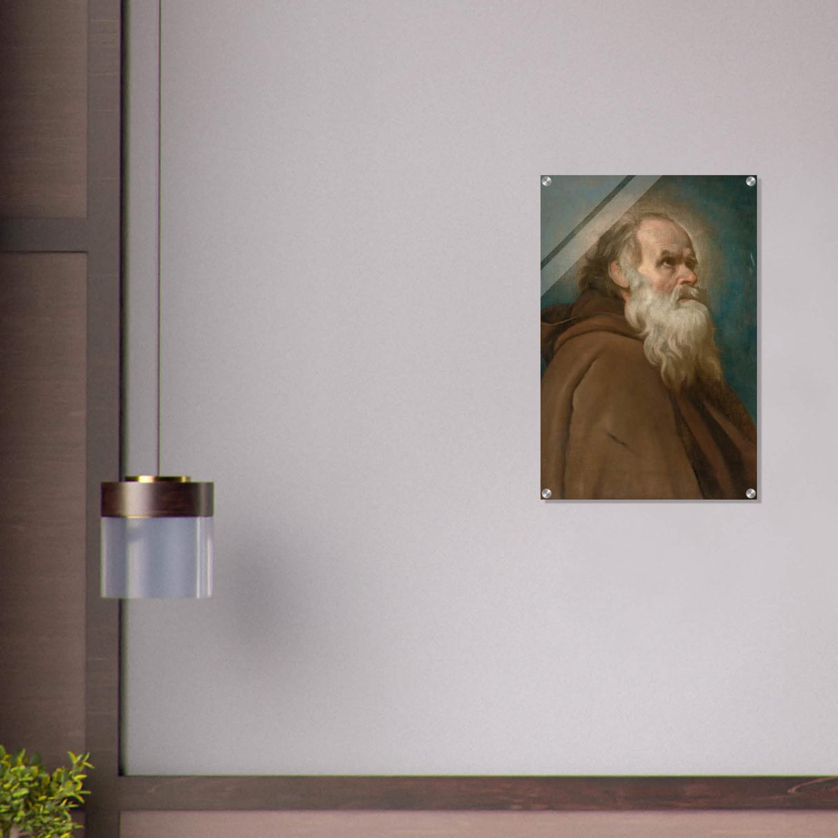 Saint Anthony Abbot Vintage by Diego Velazquez - Acrylic Print - 50x75 cm / 20x30″ -