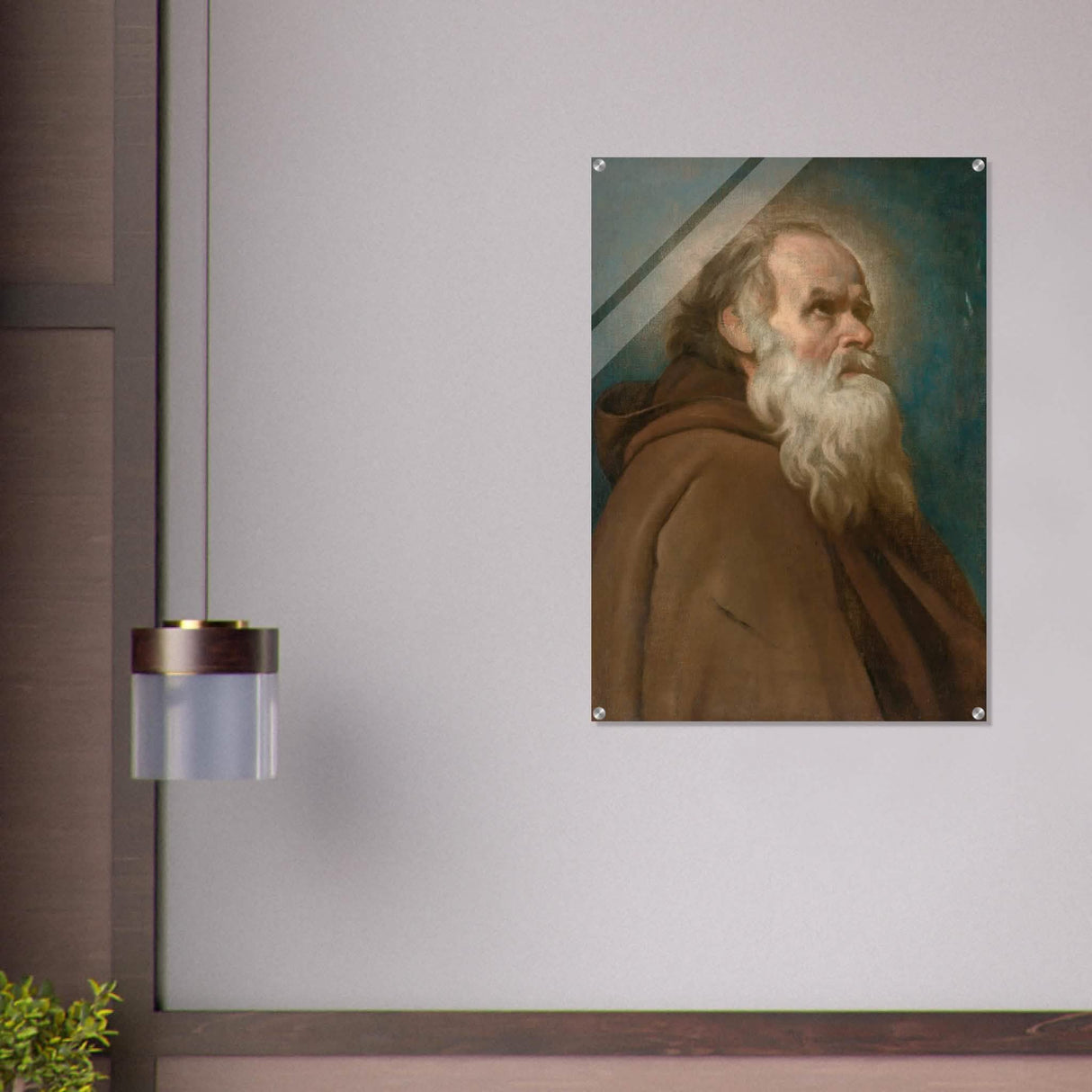 Saint Anthony Abbot Vintage by Diego Velazquez - Acrylic Print - 70x100 cm / 28x40″ -