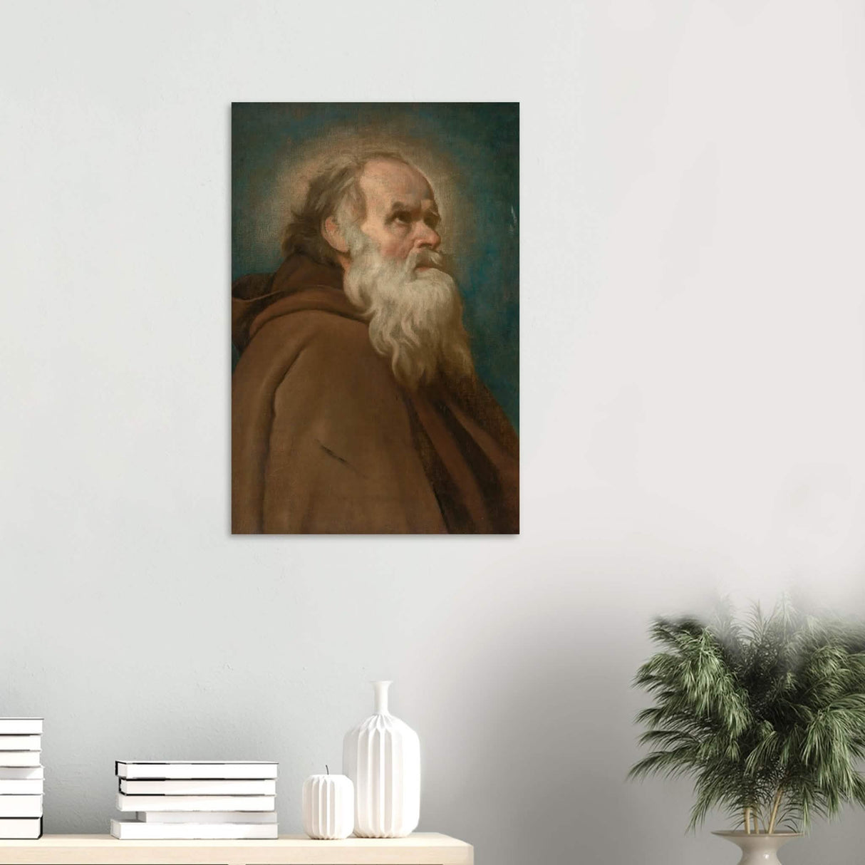Saint Anthony Abbot Vintage by Diego Velazquez - Wood Prints - 50x75 cm / 20x30″ - 20 mm