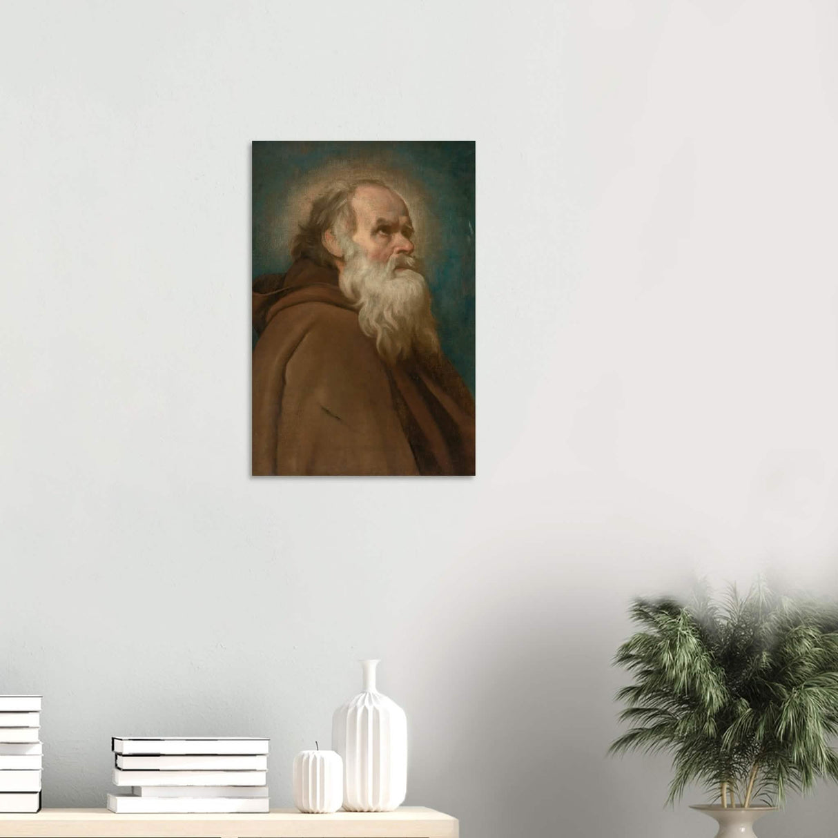 Saint Anthony Abbot Vintage by Diego Velazquez - Wood Prints - 40x60 cm / 16x24″ - 20 mm