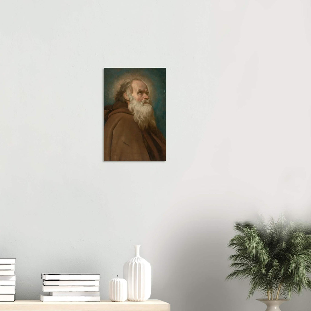 Saint Anthony Abbot Vintage by Diego Velazquez - Wood Prints - 30x45 cm / 12x18″ - 10 mm