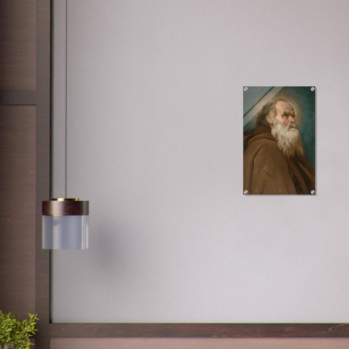 Saint Anthony Abbot Vintage by Diego Velazquez - Acrylic Print - 40x60 cm / 16x24″ -