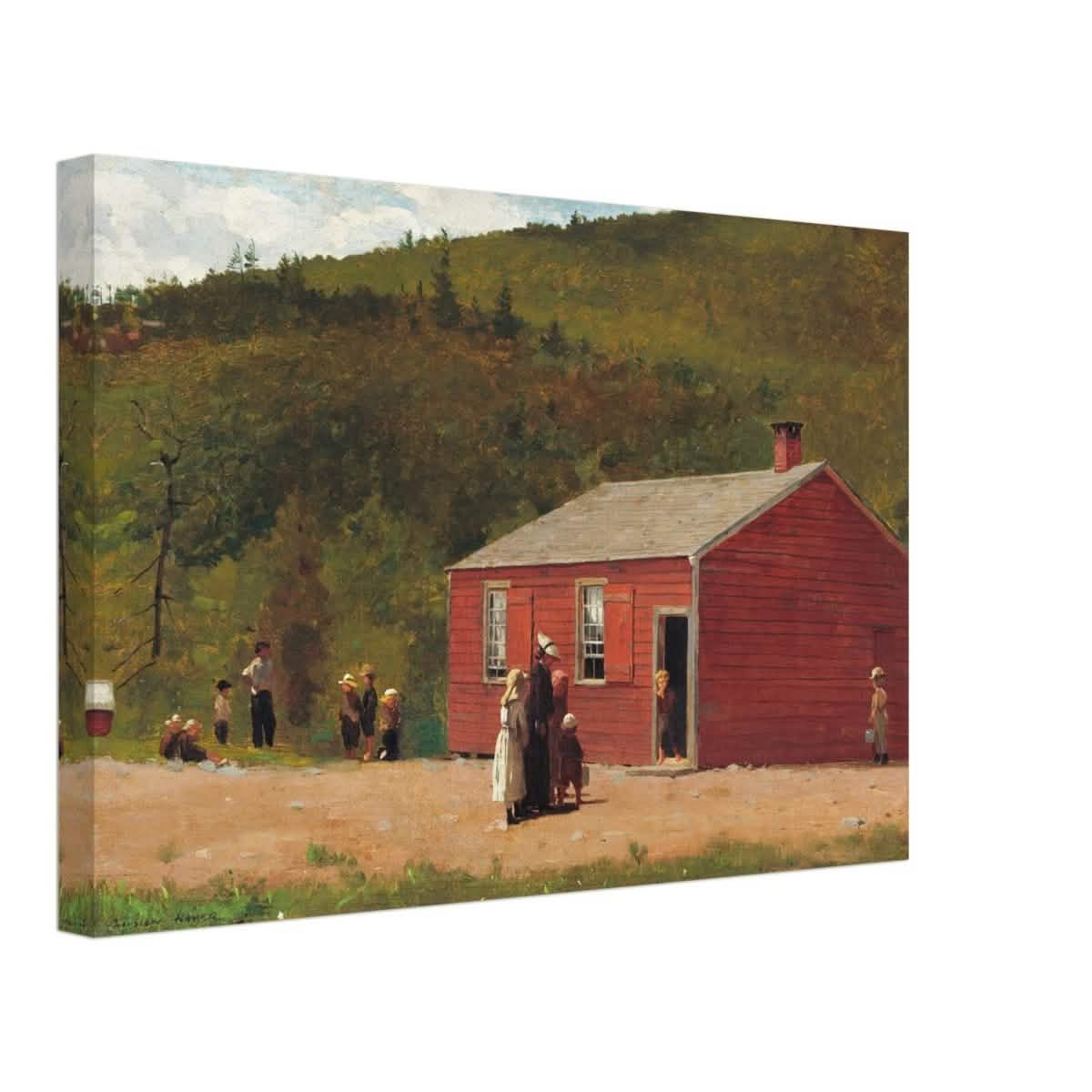 School Time by Winslow Homer | Vintage wall art print - Canvas - 30x45 cm / 12x18″ -