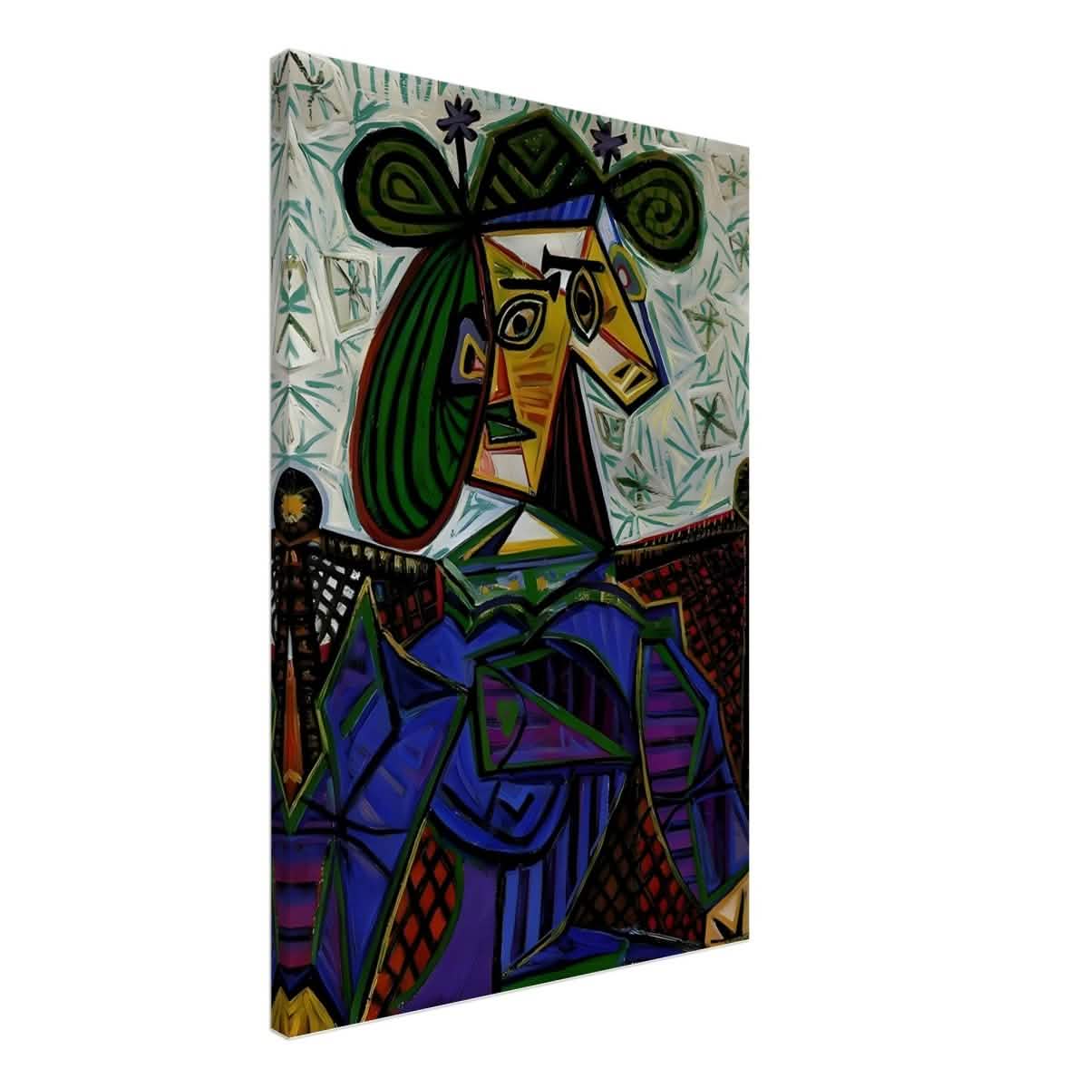 Seated Woman by Pablo Picasso - Canvas - 50x75 cm / 20x30″ - Slim
