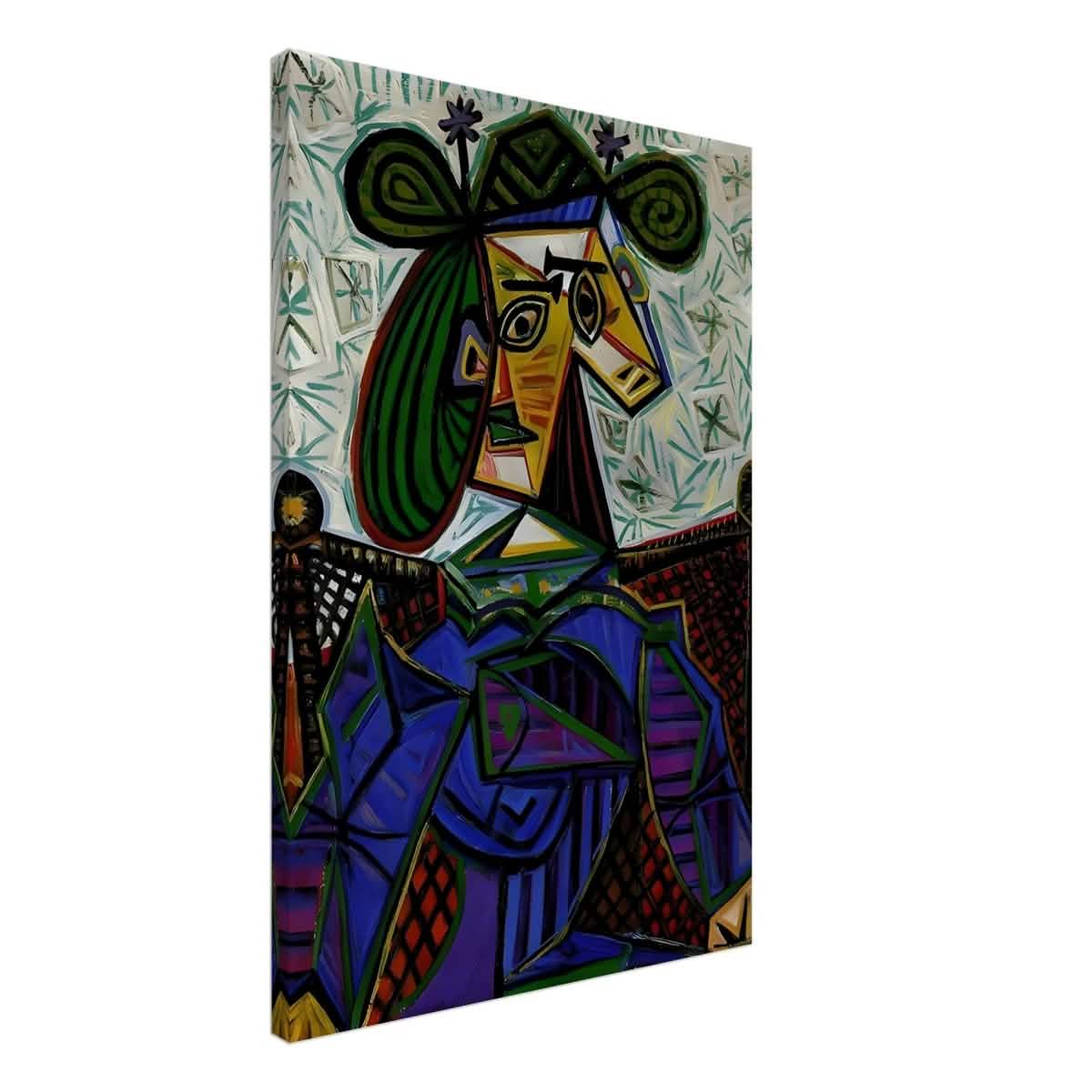 Seated Woman by Pablo Picasso - Canvas - 60x90 cm / 24x36″ - Thick